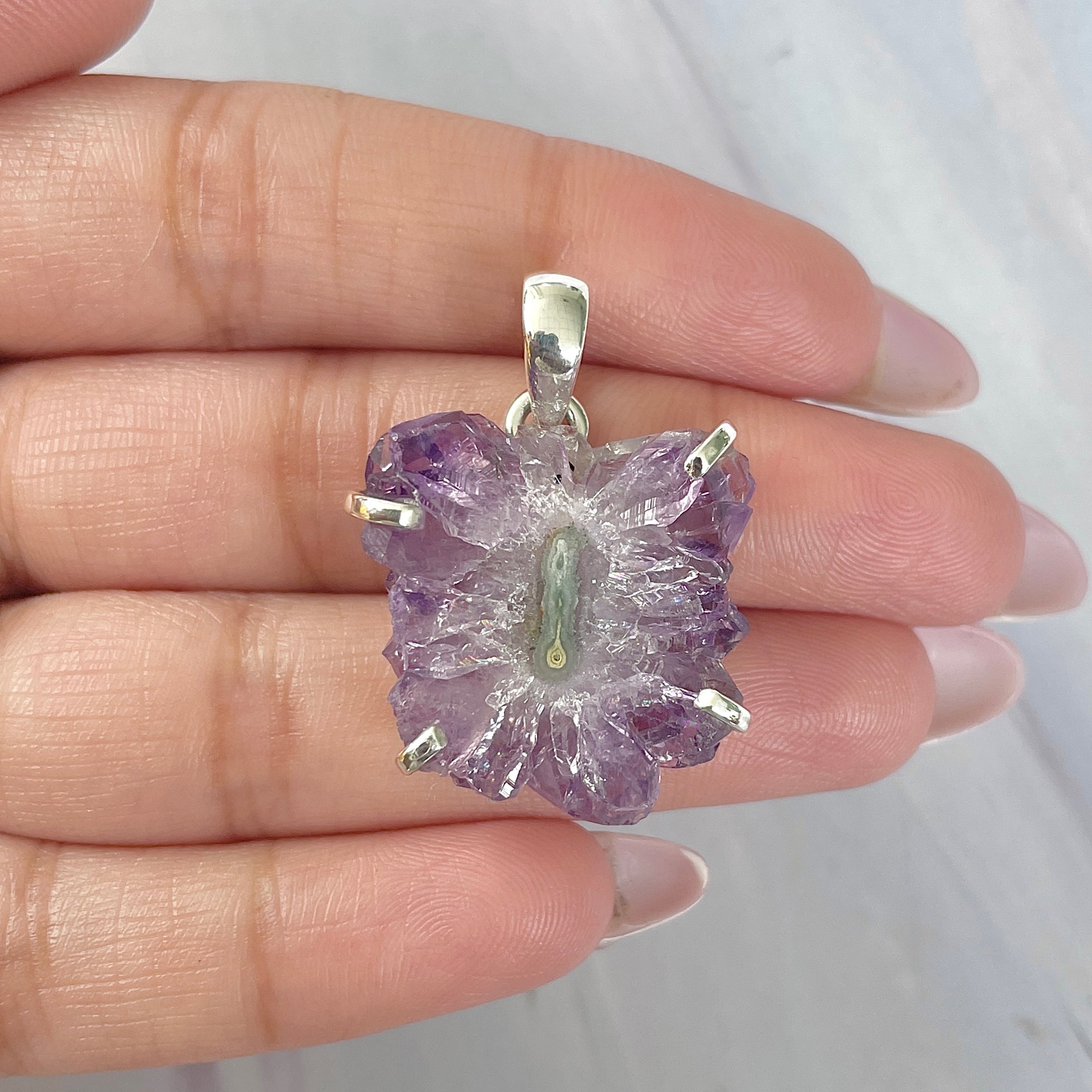Amethyst Stalactite Pendant-(ASL-P-5.)