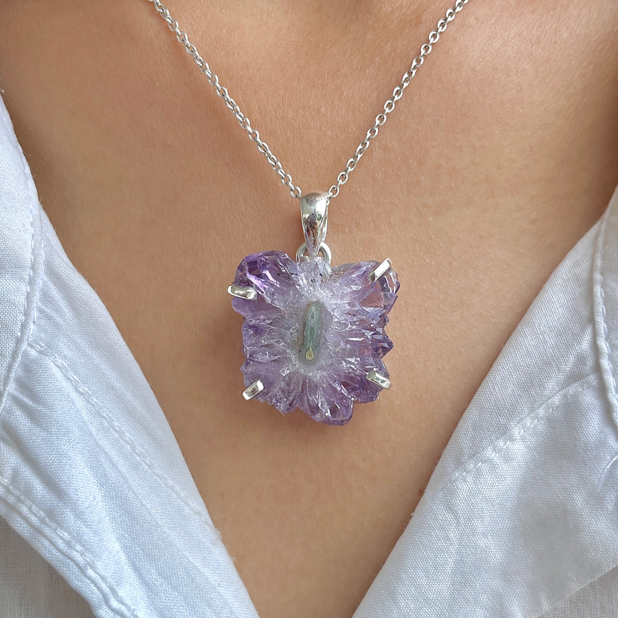Amethyst Stalactite Pendant-(ASL-P-5.)