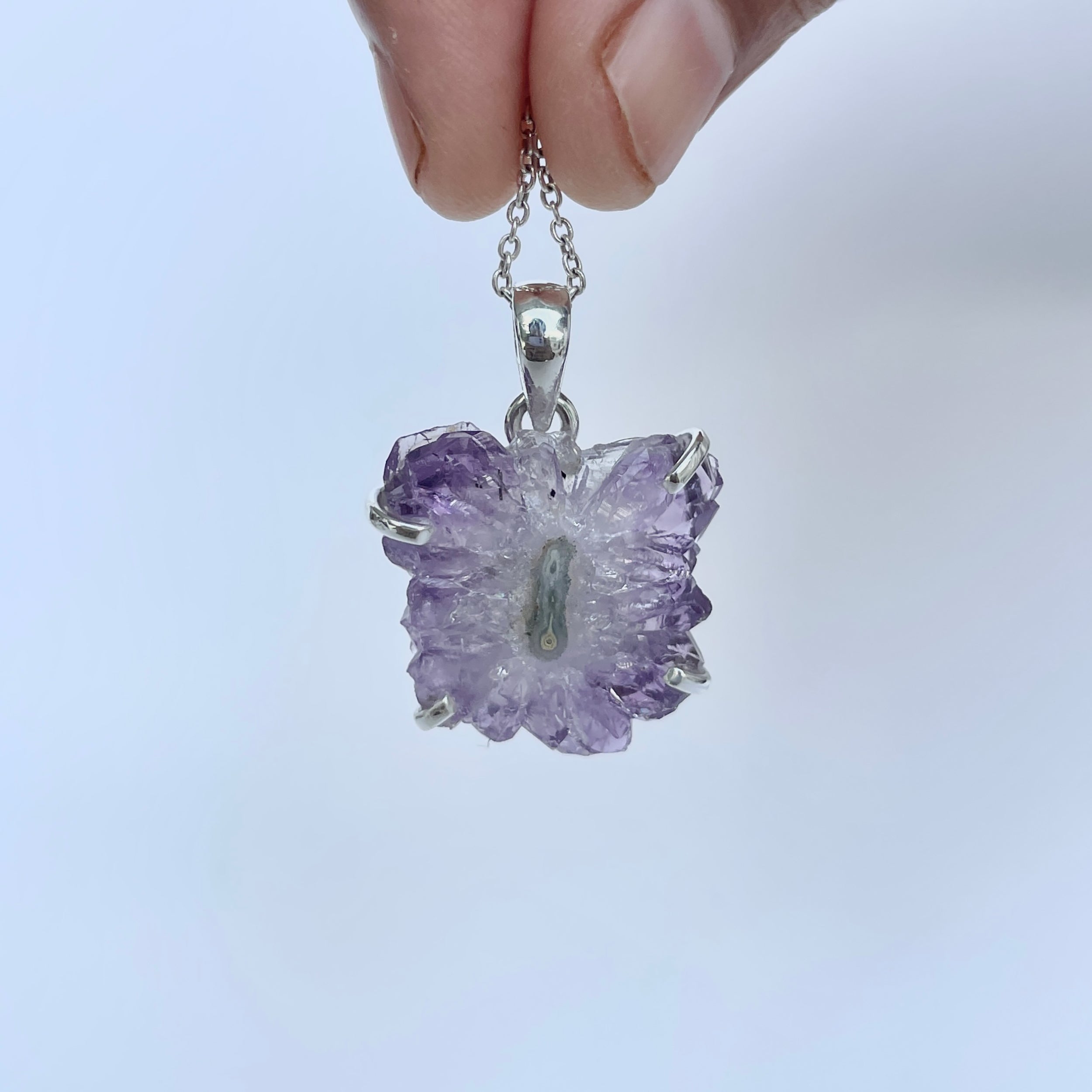 Amethyst Stalactite Pendant-(ASL-P-5.)