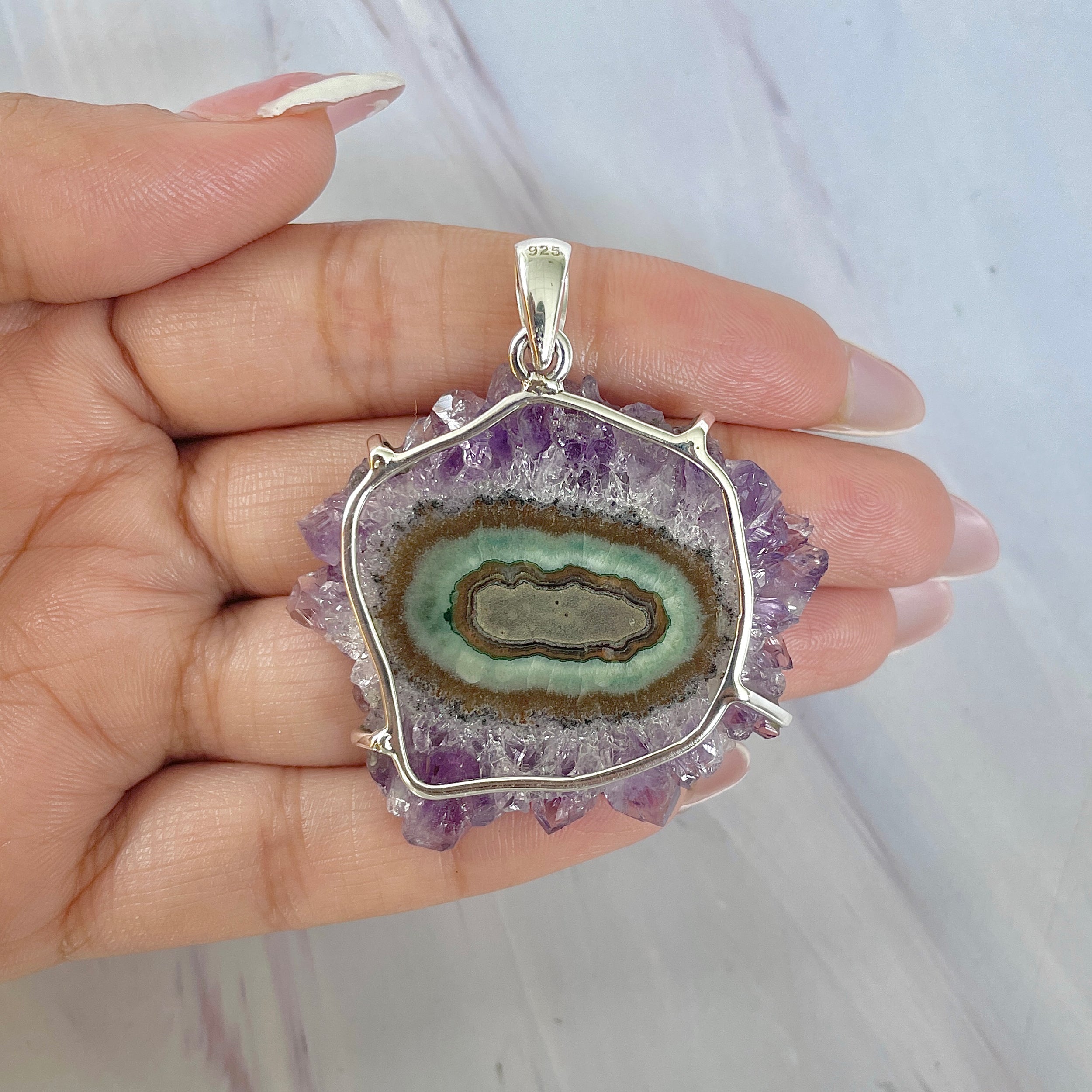 Amethyst Stalactite Pendant-(ASL-P-50.)