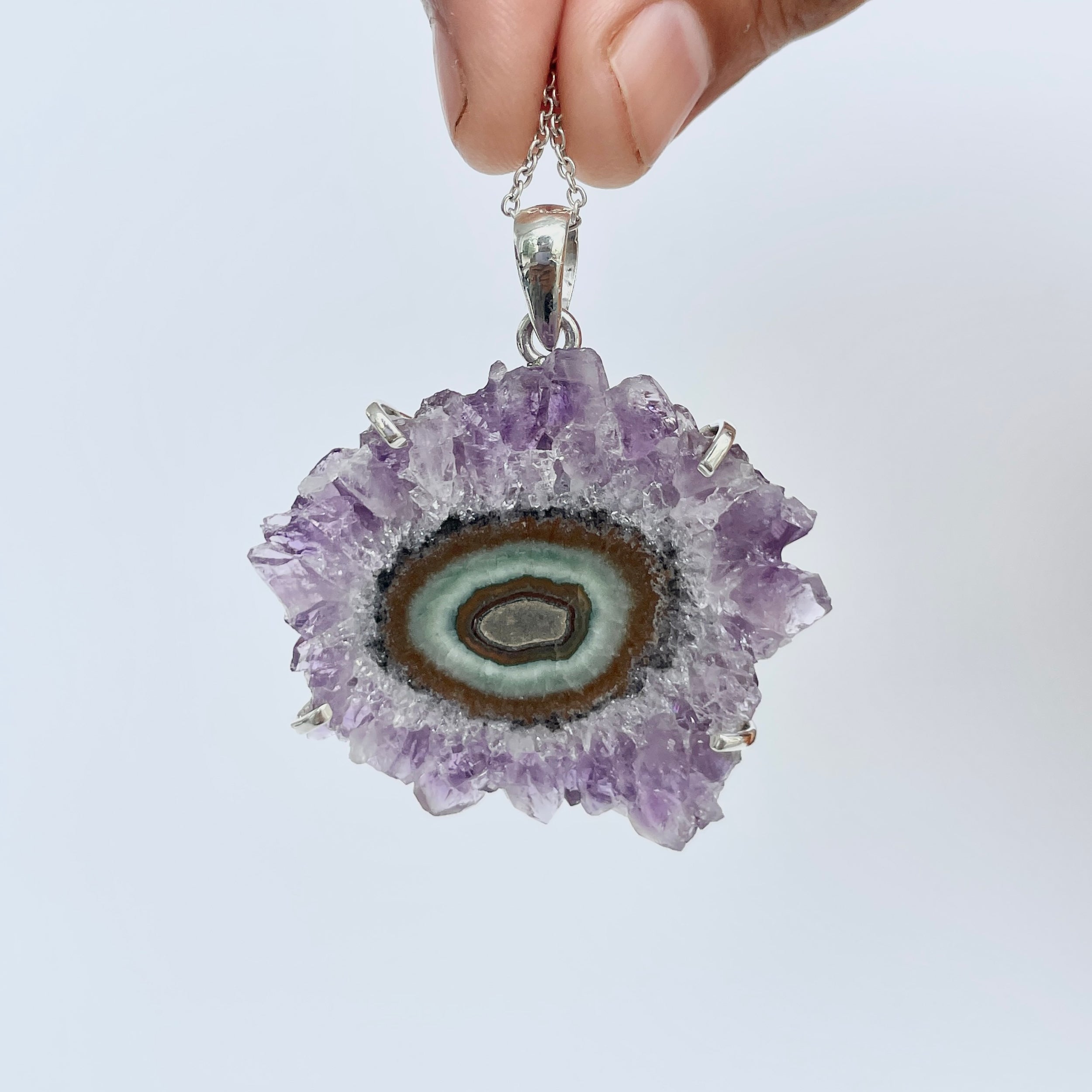 Amethyst Stalactite Pendant-(ASL-P-50.)