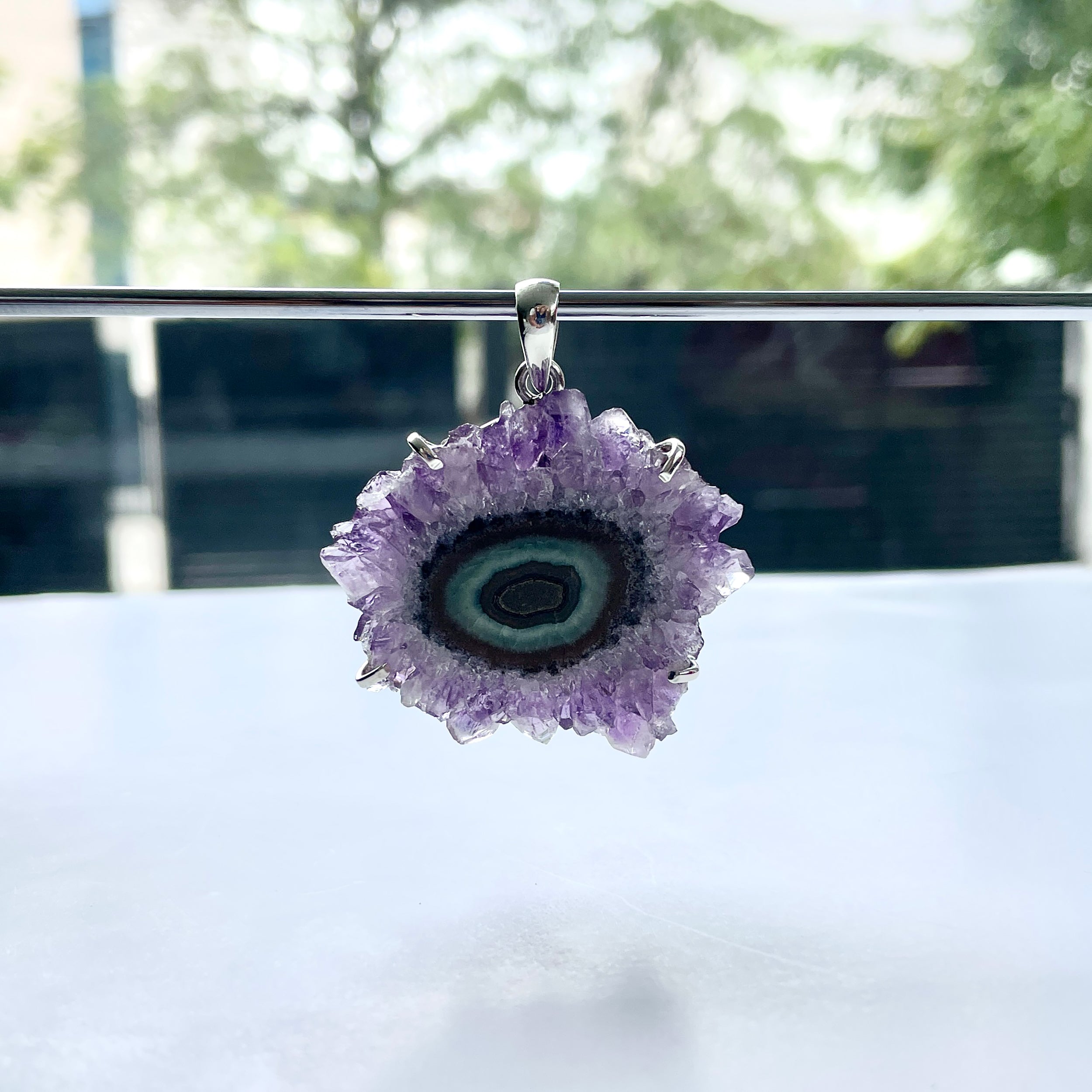 Amethyst Stalactite Pendant-(ASL-P-50.)