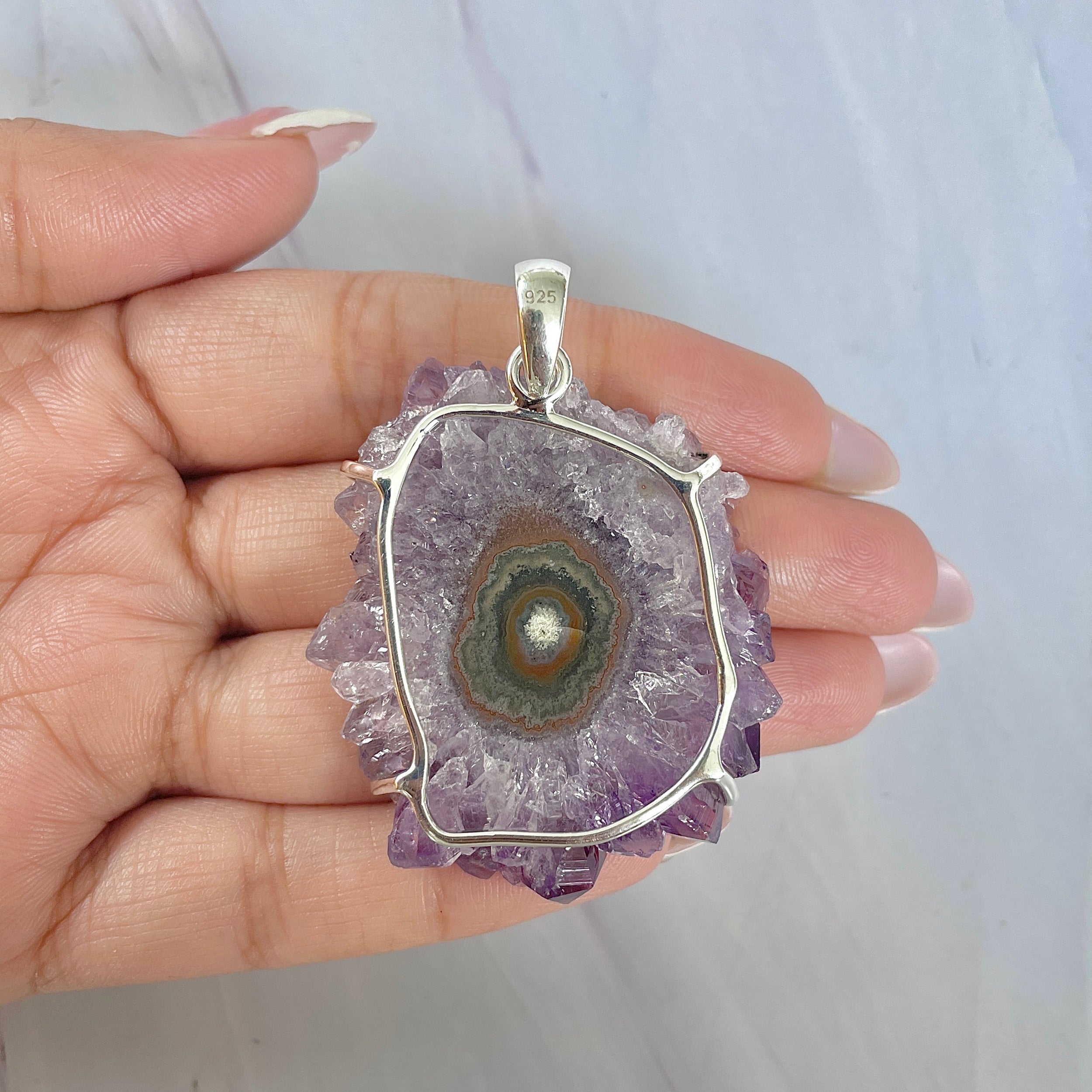 Amethyst Stalactite Pendant-(ASL-P-51.)