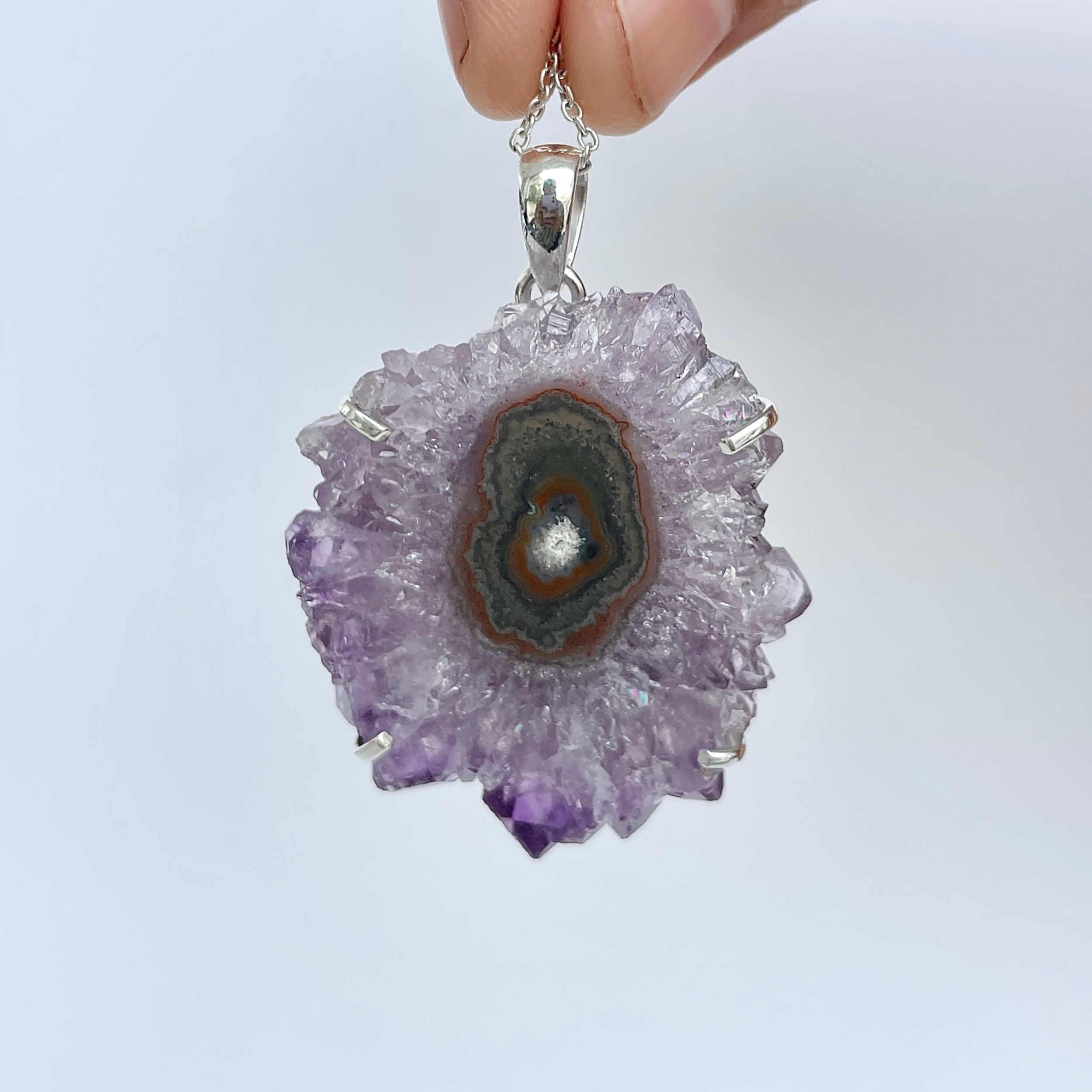 Amethyst Stalactite Pendant-(ASL-P-51.)