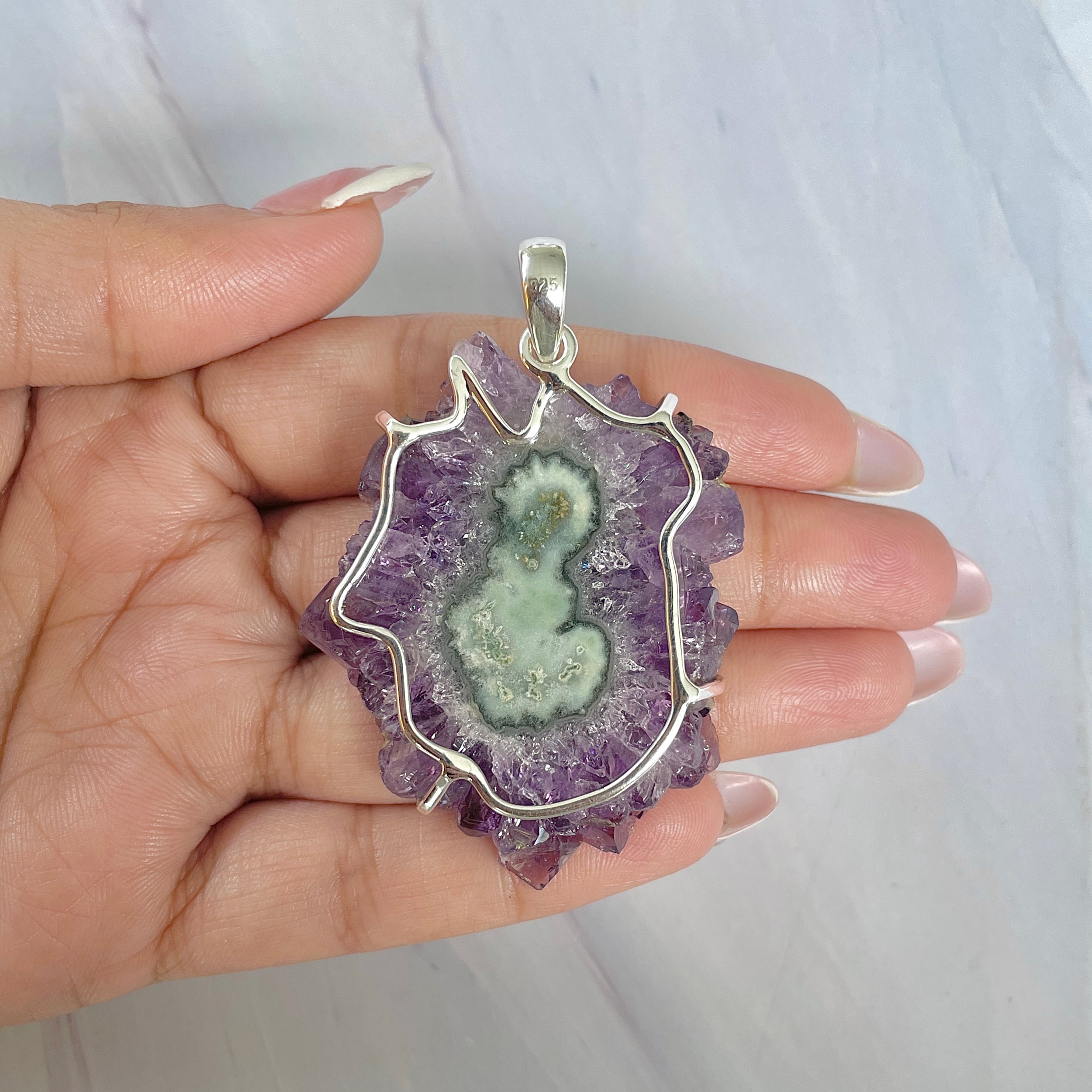 Amethyst Stalactite Pendant-(ASL-P-52.)