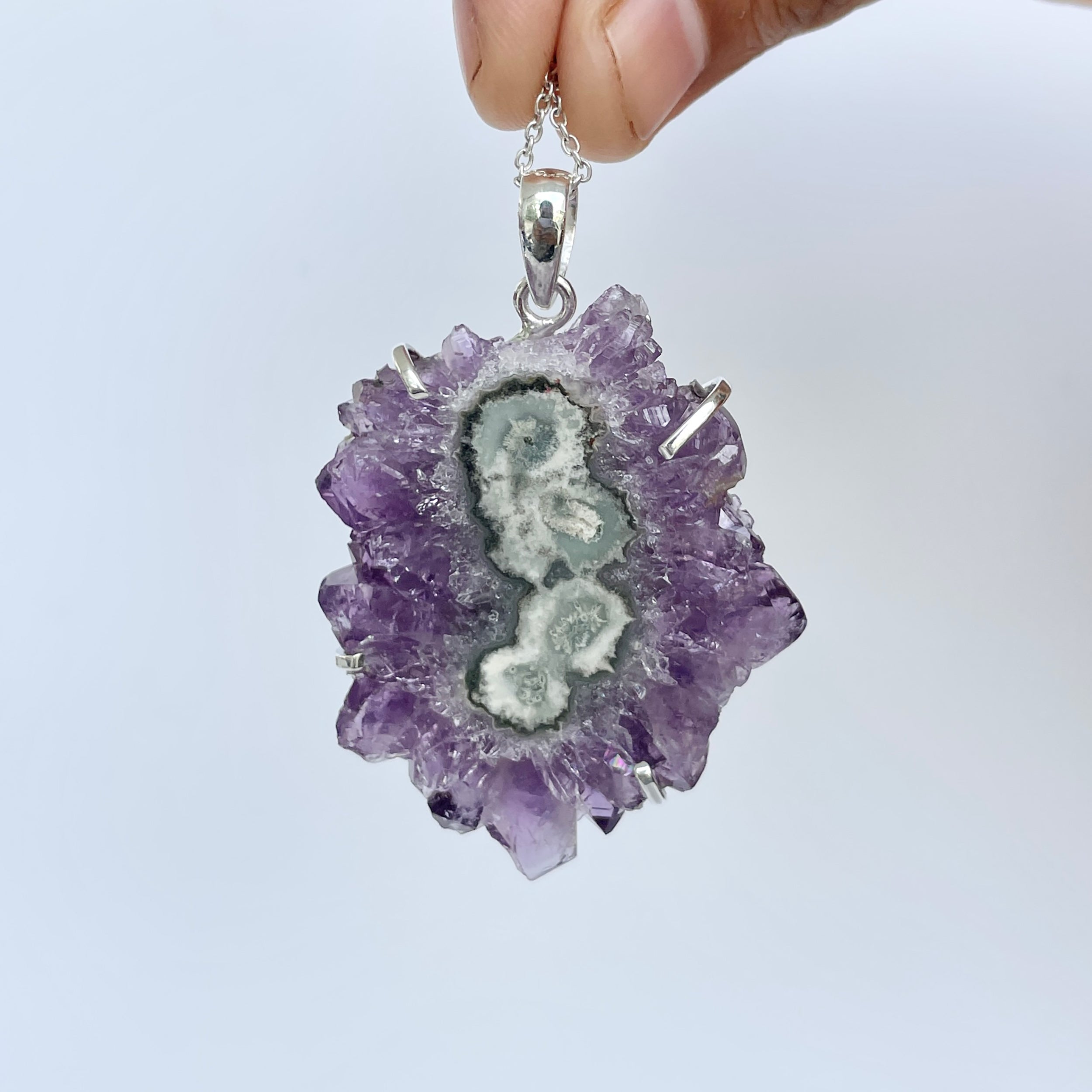 Amethyst Stalactite Pendant-(ASL-P-52.)