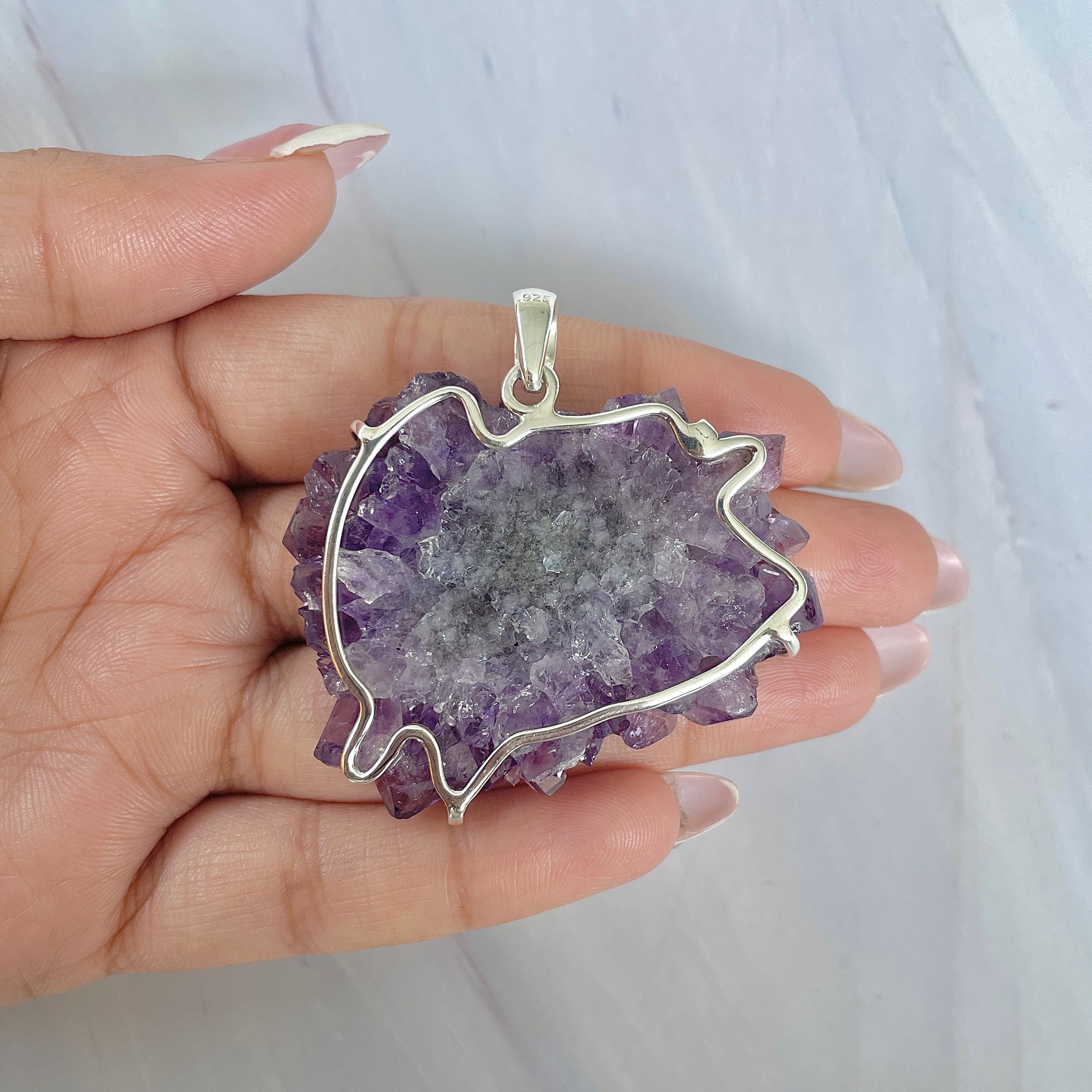Amethyst Stalactite Pendant-(ASL-P-53.)