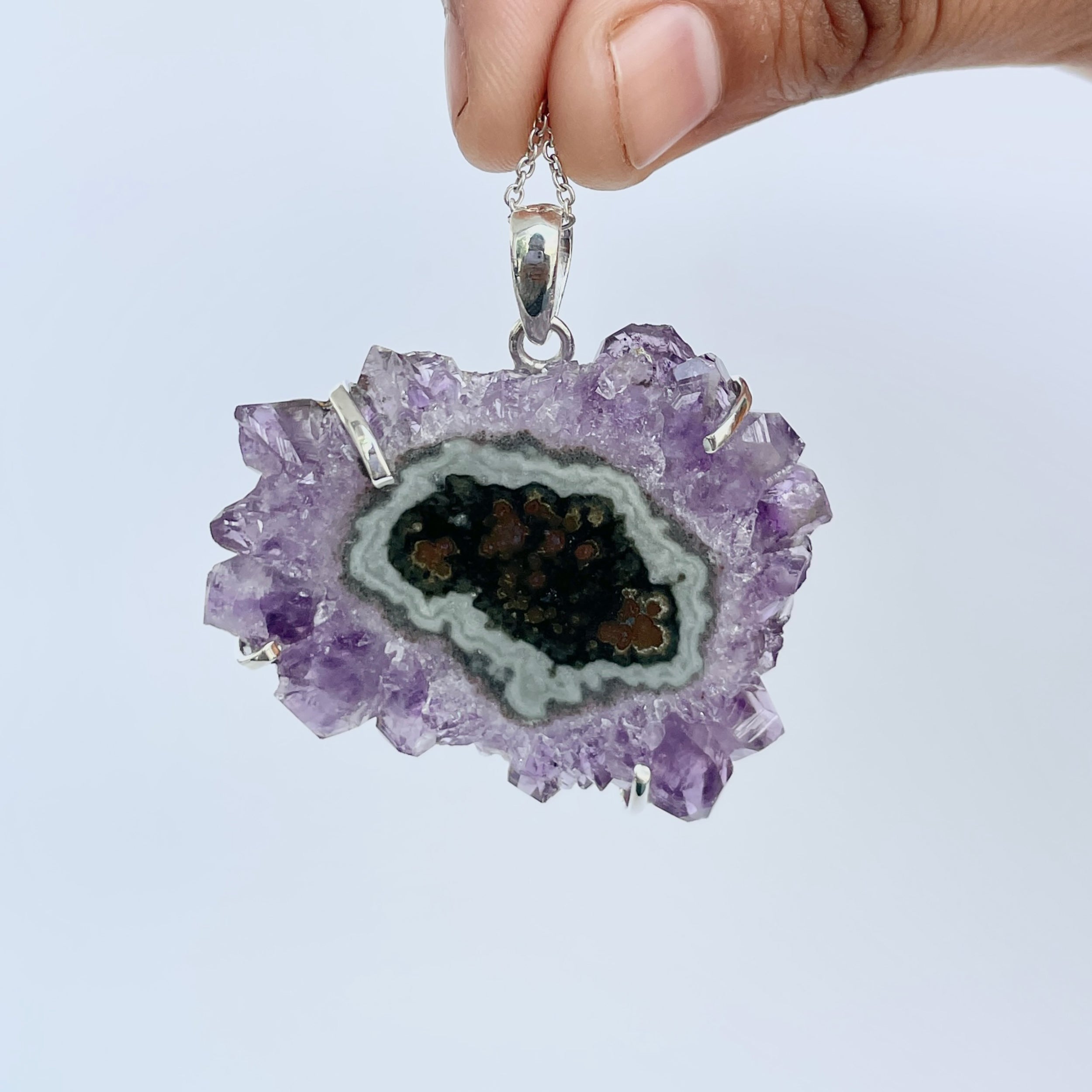 Amethyst Stalactite Pendant-(ASL-P-53.)