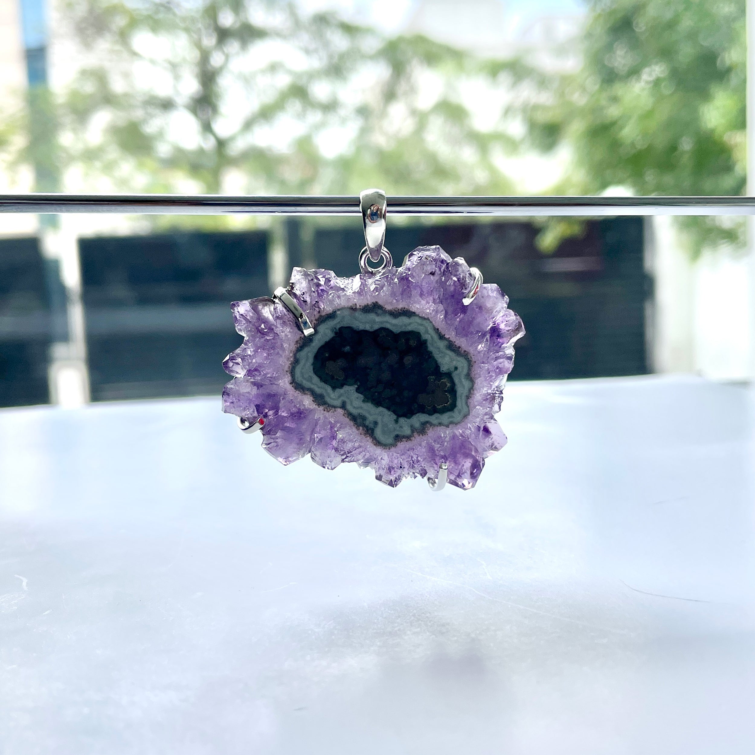 Amethyst Stalactite Pendant-(ASL-P-53.)