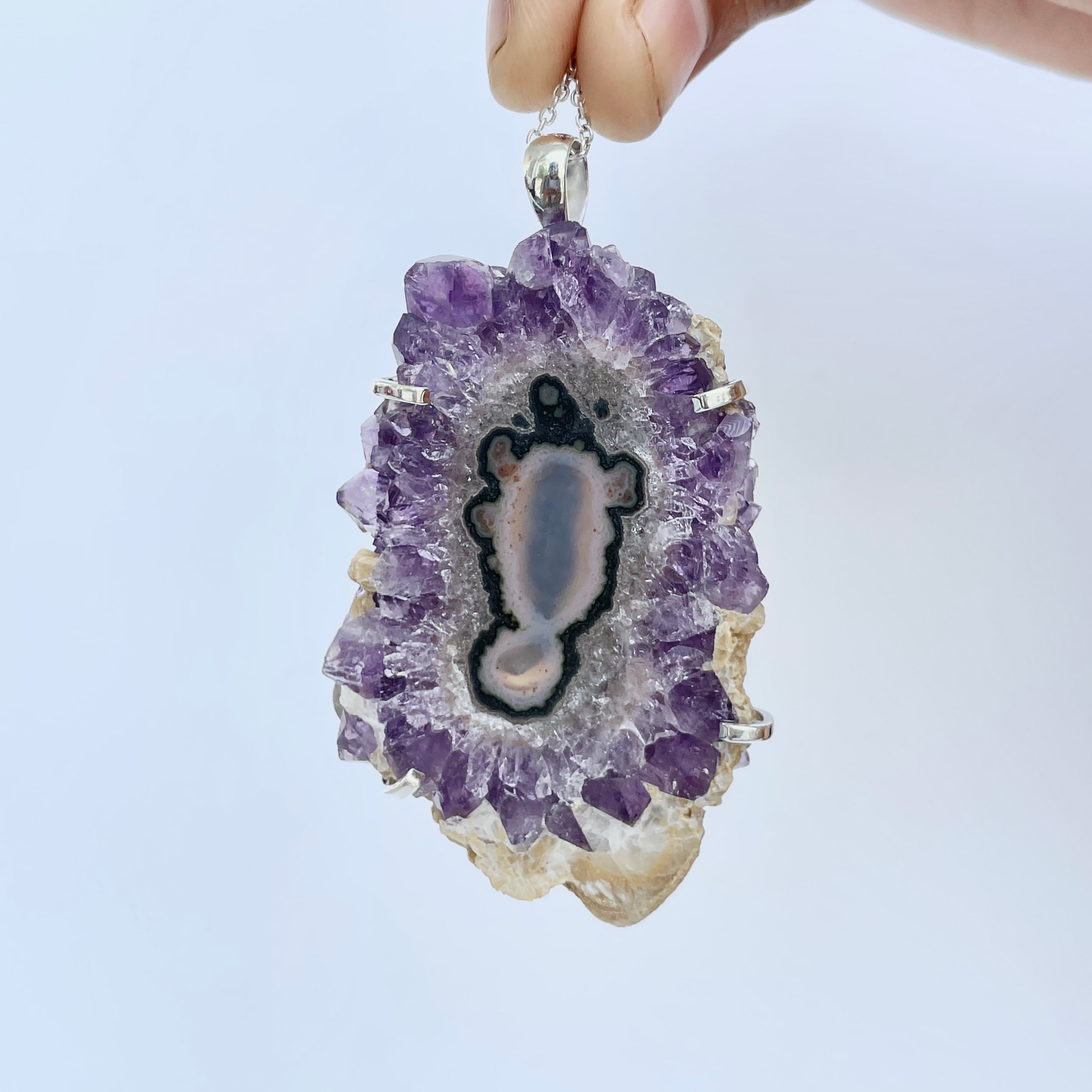 Amethyst Stalactite Pendant-(ASL-P-55.)
