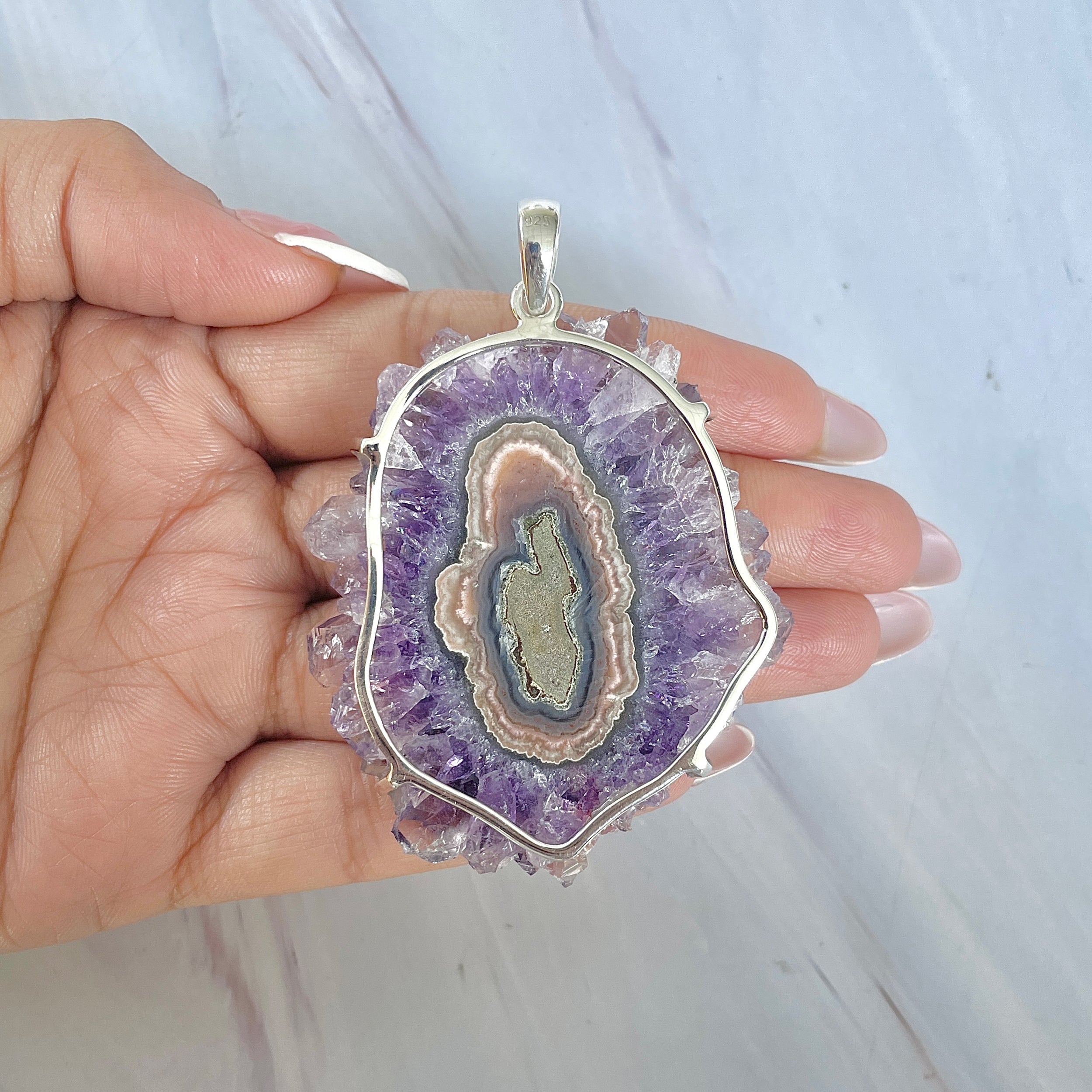 Amethyst Stalactite Pendant-(ASL-P-56.)