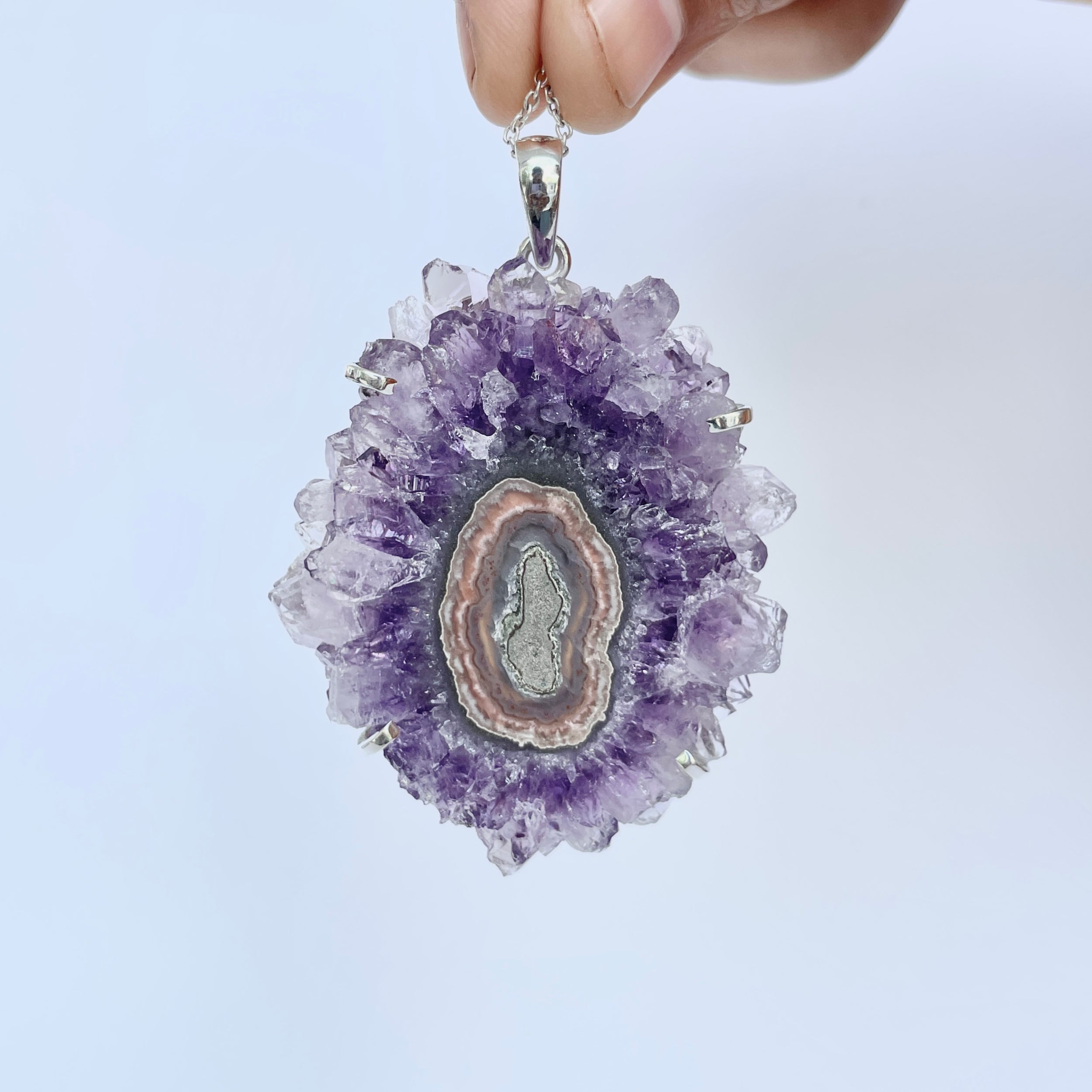 Amethyst Stalactite Pendant-(ASL-P-56.)