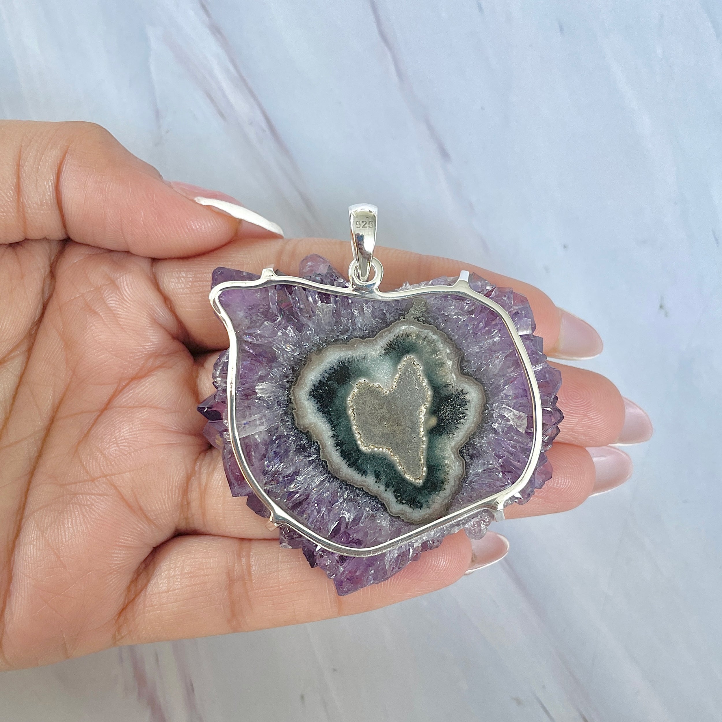 Amethyst Stalactite Pendant-(ASL-P-57.)
