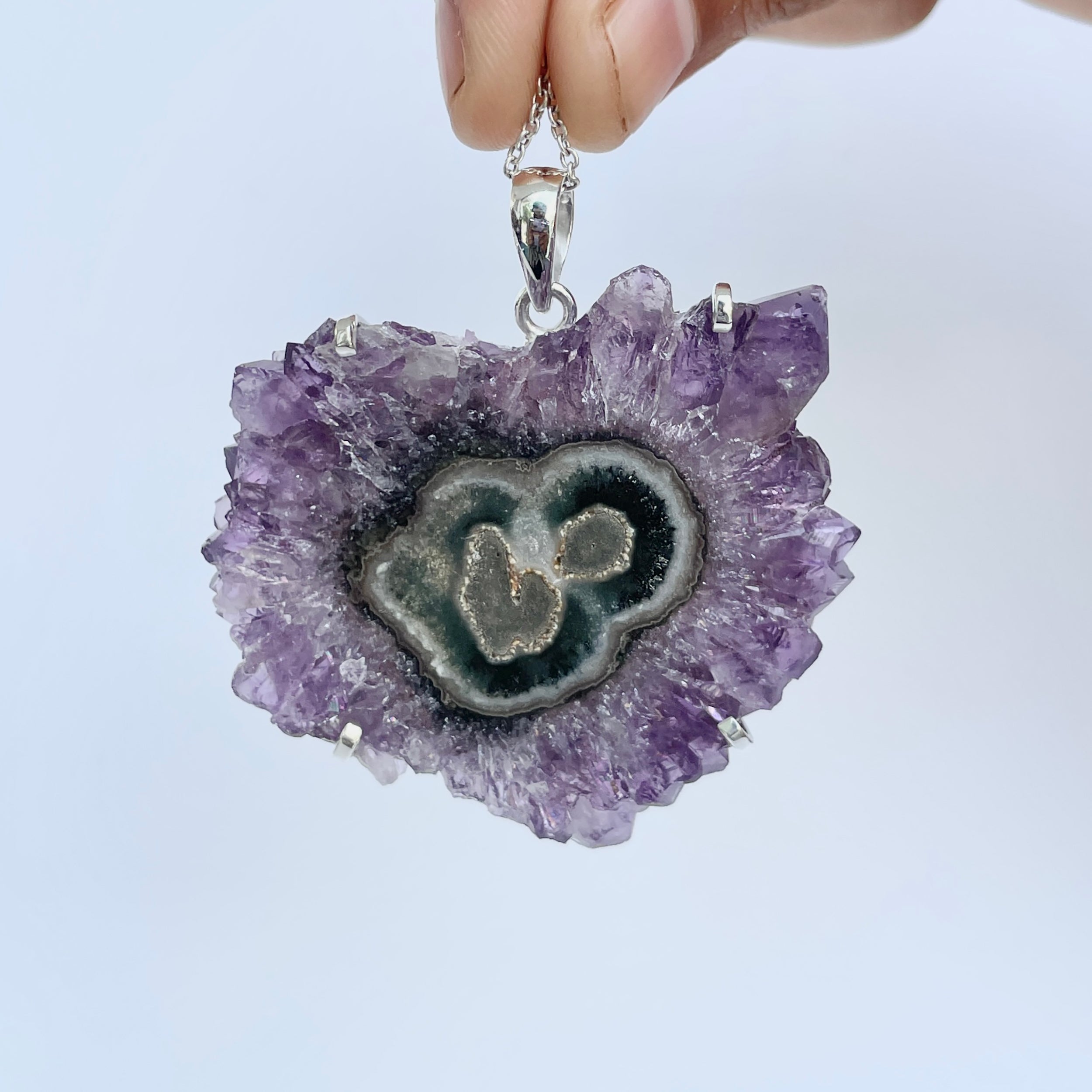 Amethyst Stalactite Pendant-(ASL-P-57.)