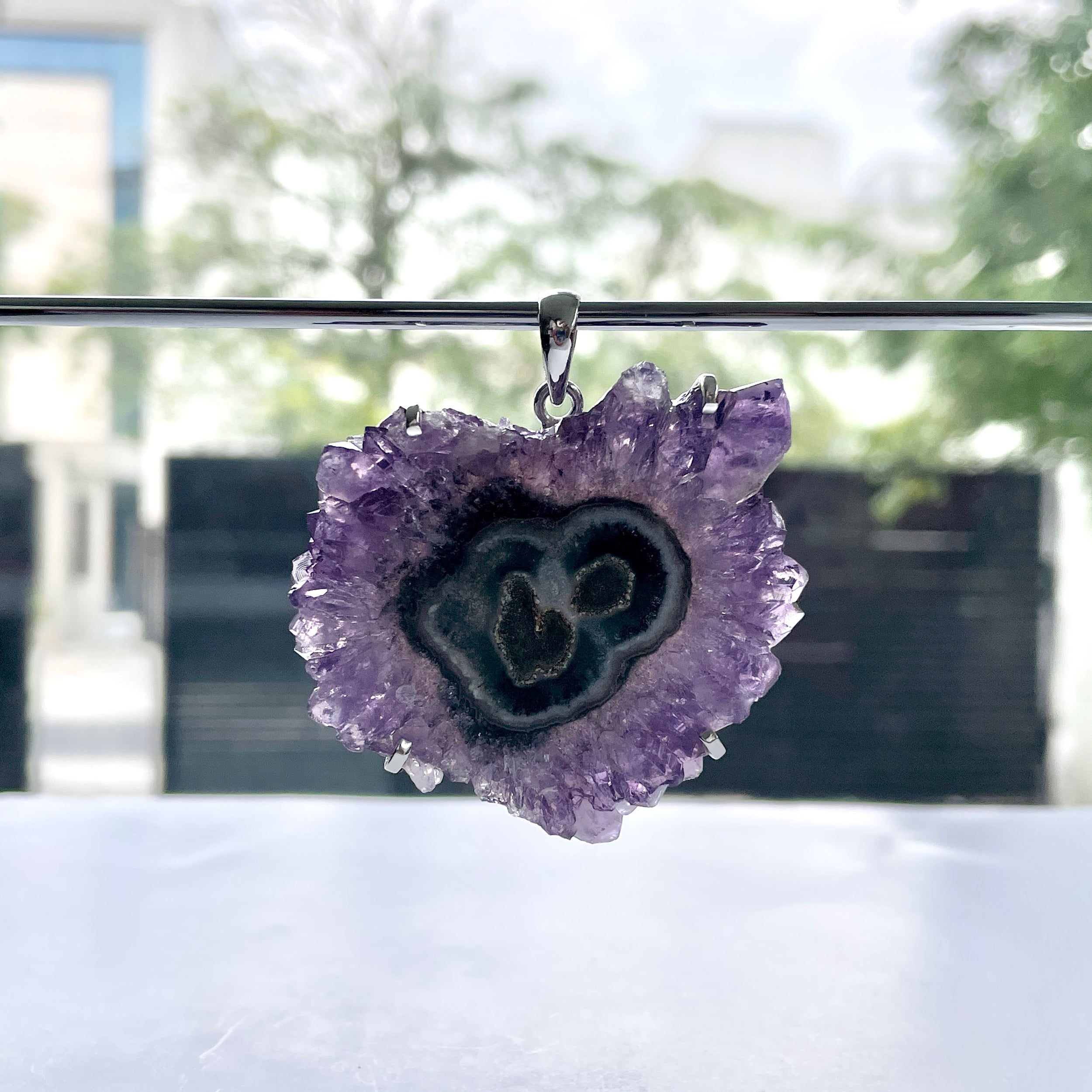 Amethyst Stalactite Pendant-(ASL-P-57.)