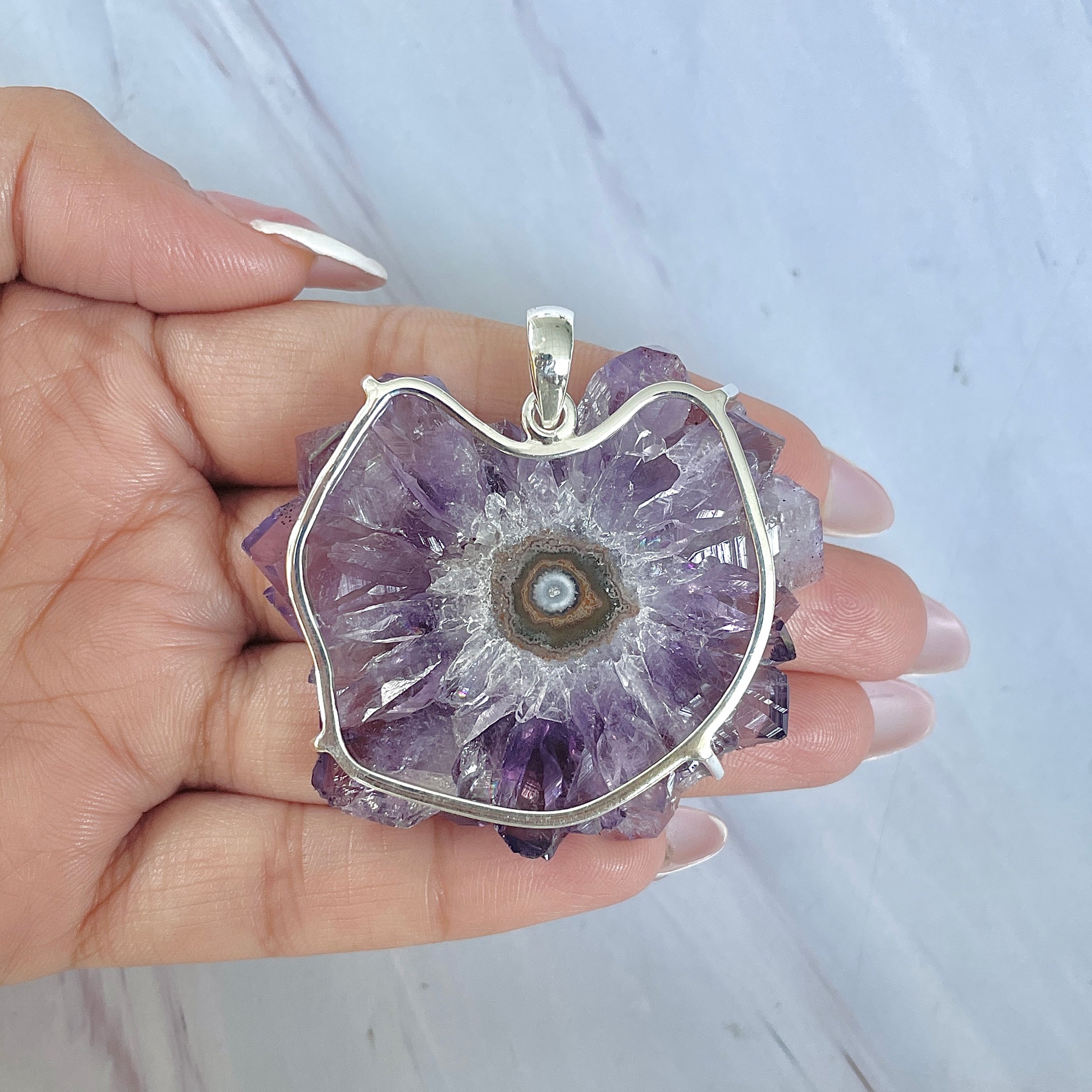 Amethyst Stalactite Pendant-(ASL-P-58.)