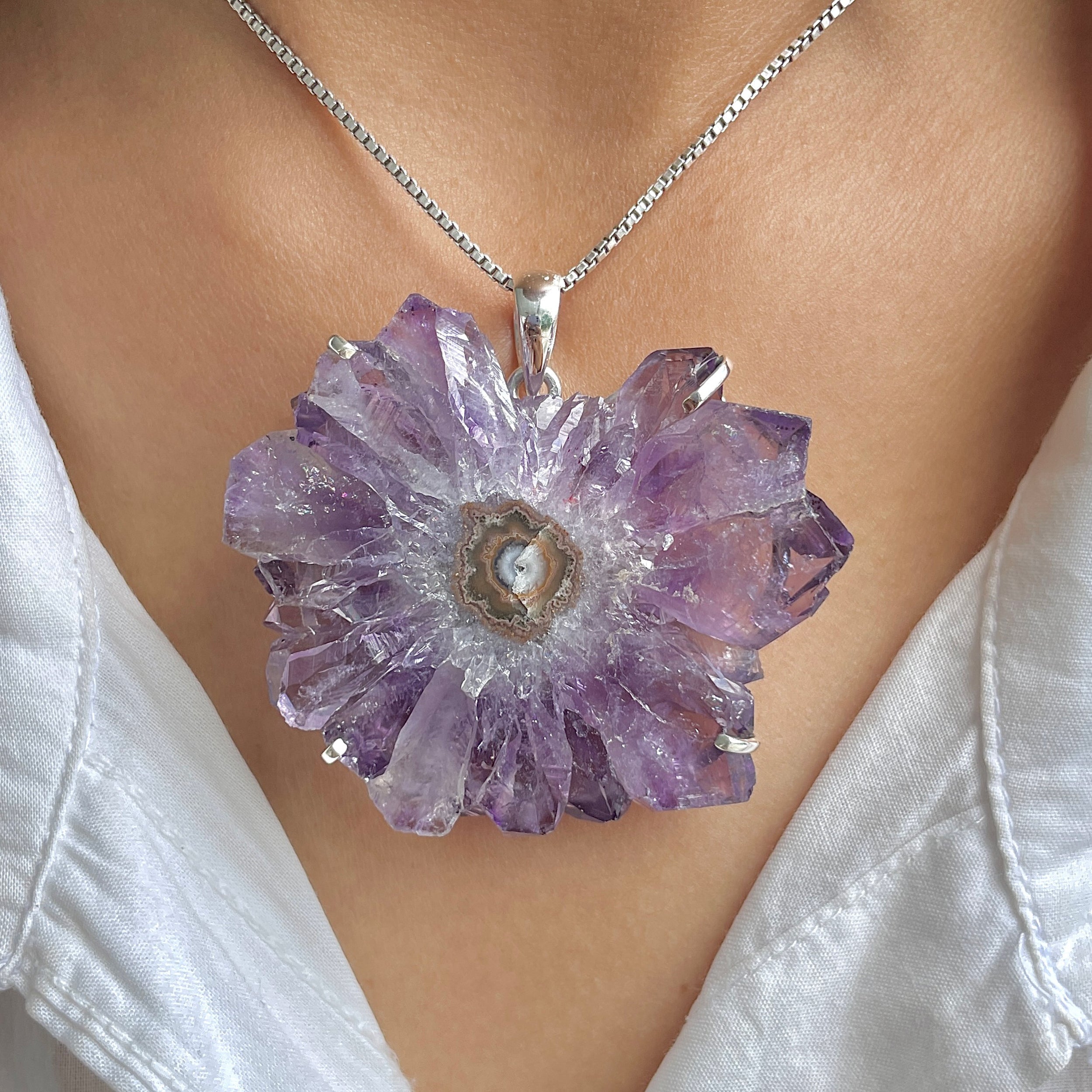Amethyst Stalactite Pendant-(ASL-P-58.)