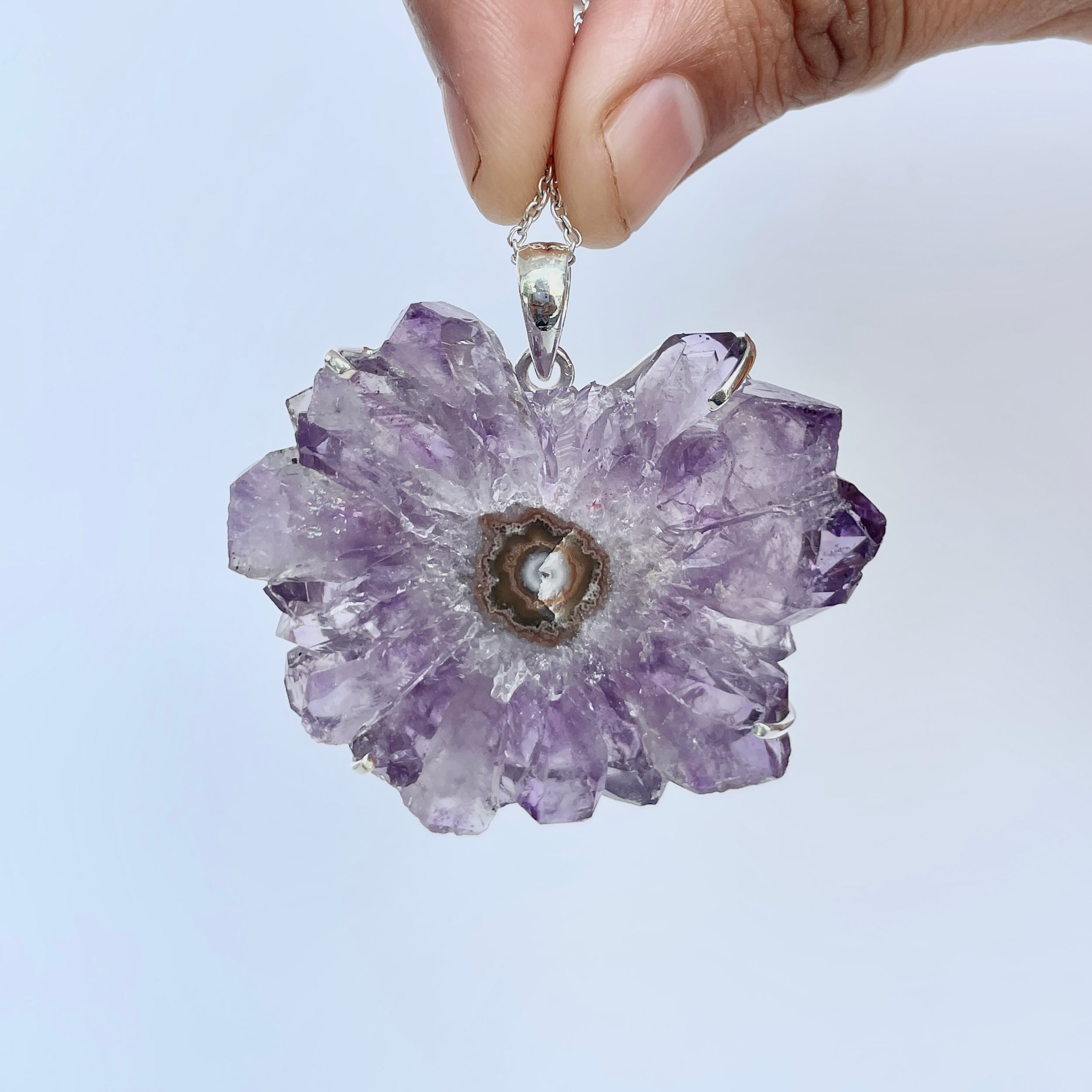 Amethyst Stalactite Pendant-(ASL-P-58.)