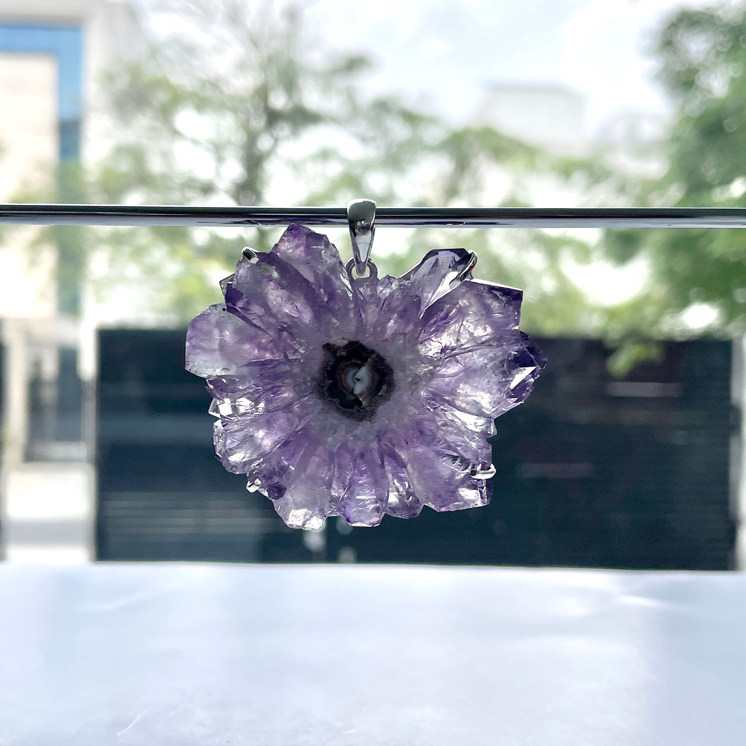 Amethyst Stalactite Pendant-(ASL-P-58.)