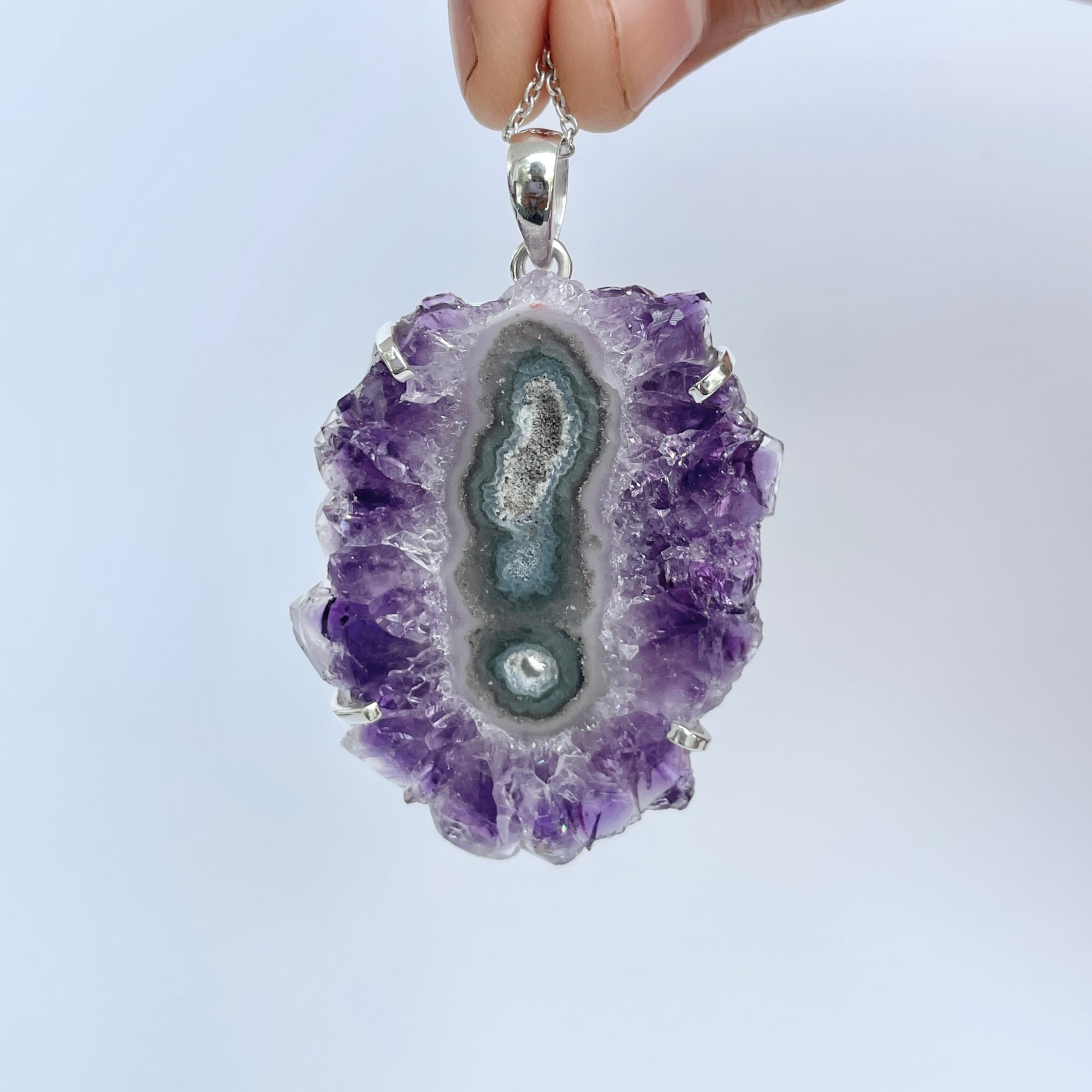 Amethyst Stalactite Pendant-(ASL-P-59.)