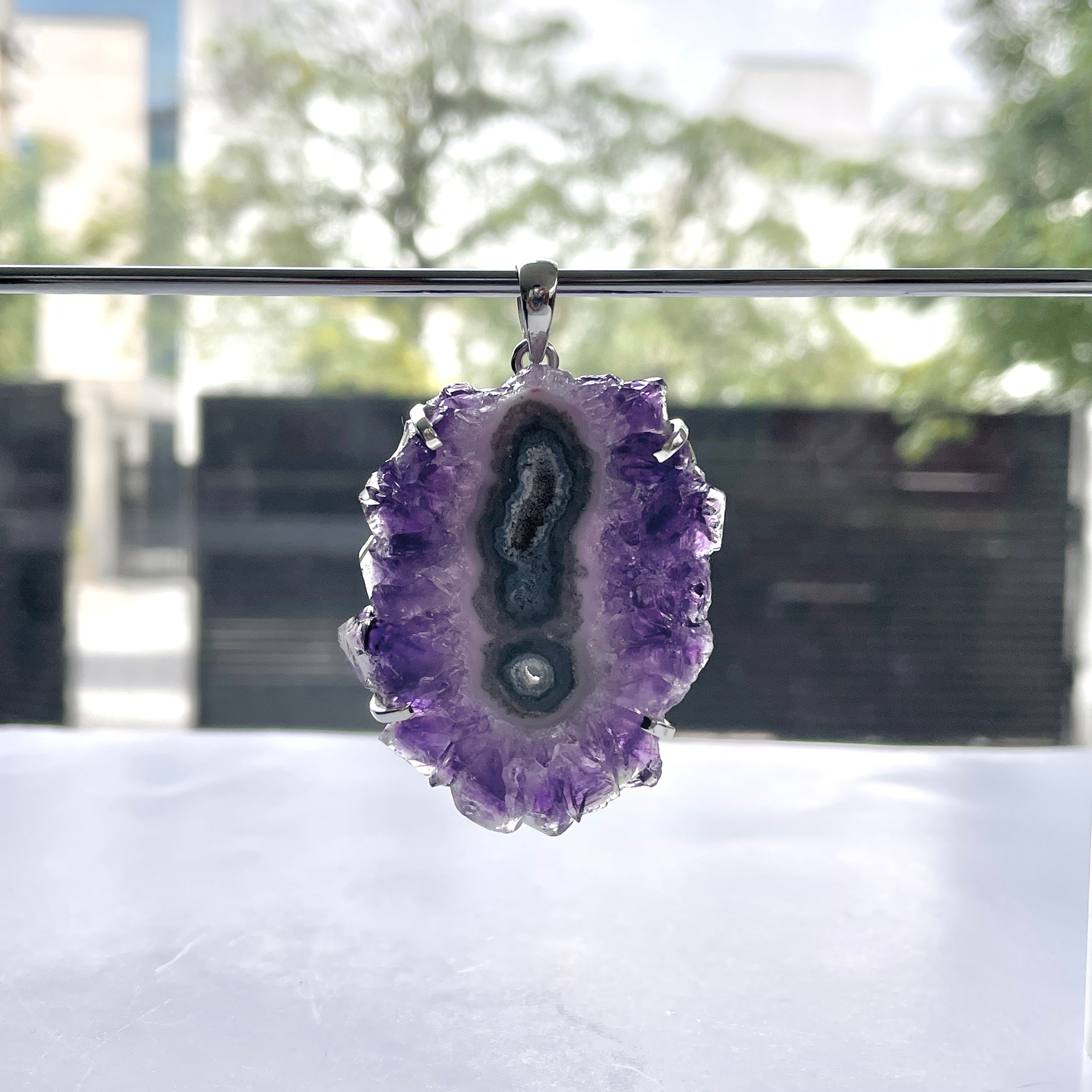 Amethyst Stalactite Pendant-(ASL-P-59.)