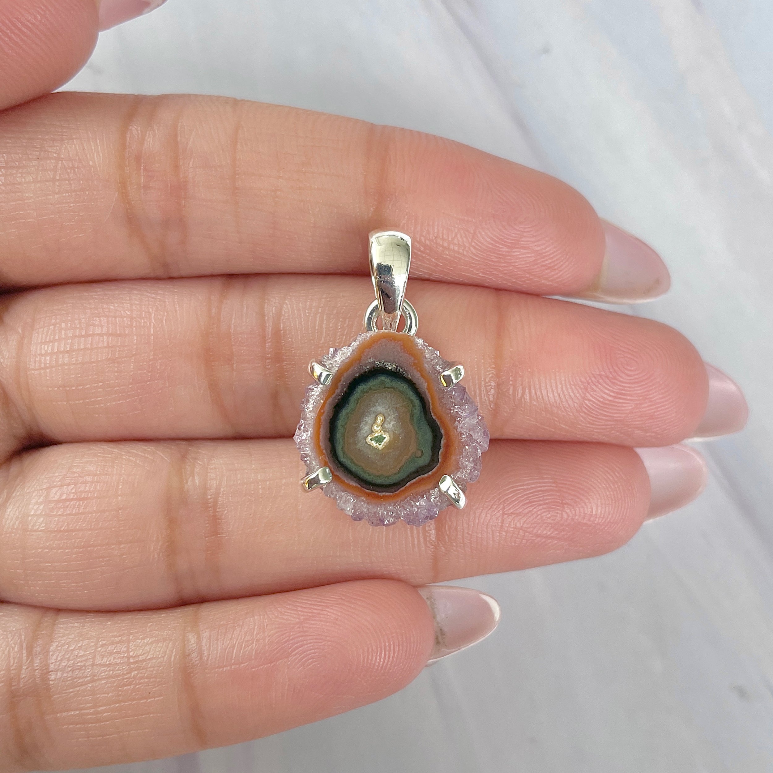 Amethyst Stalactite Pendant-(ASL-P-6.)