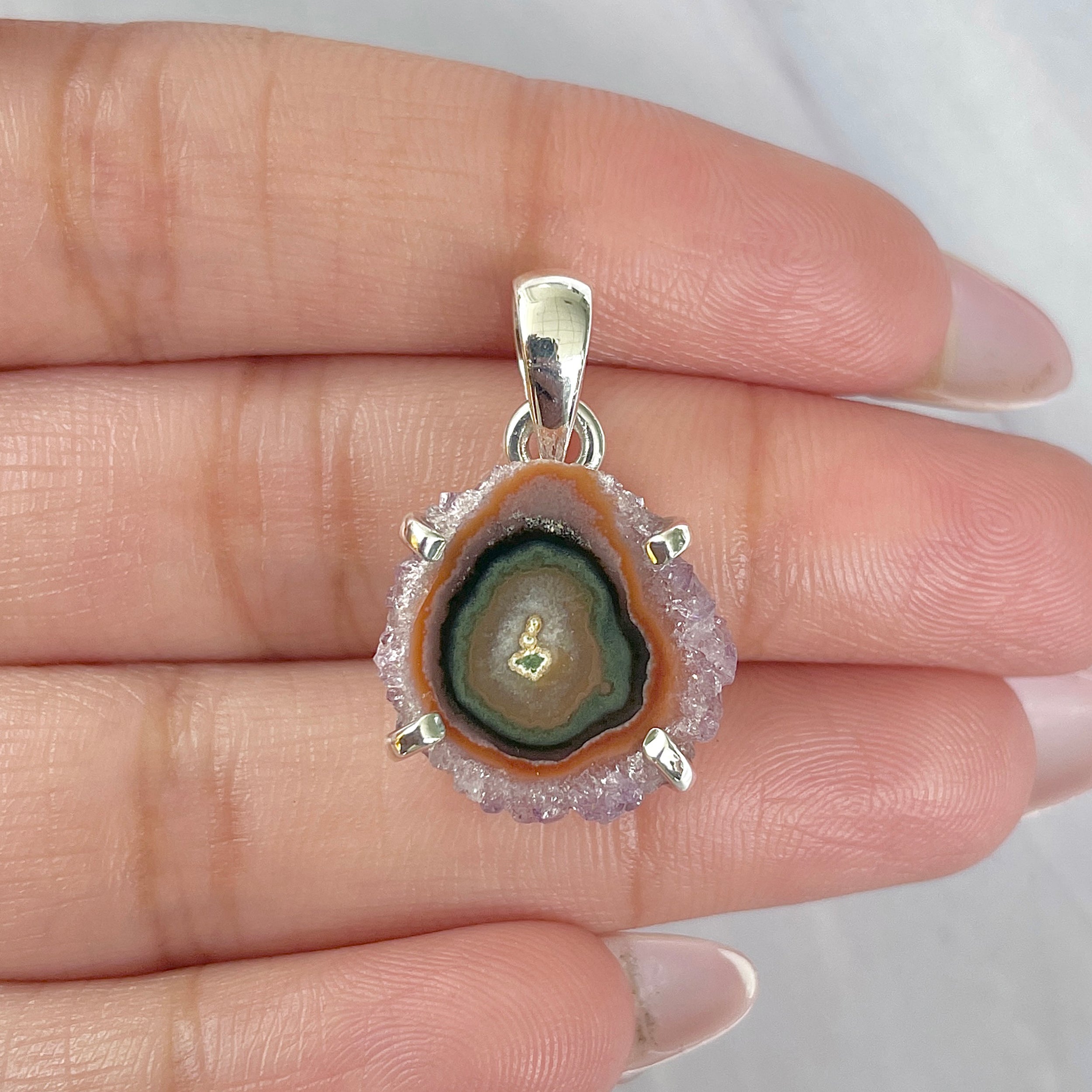 Amethyst Stalactite Pendant-(ASL-P-6.)