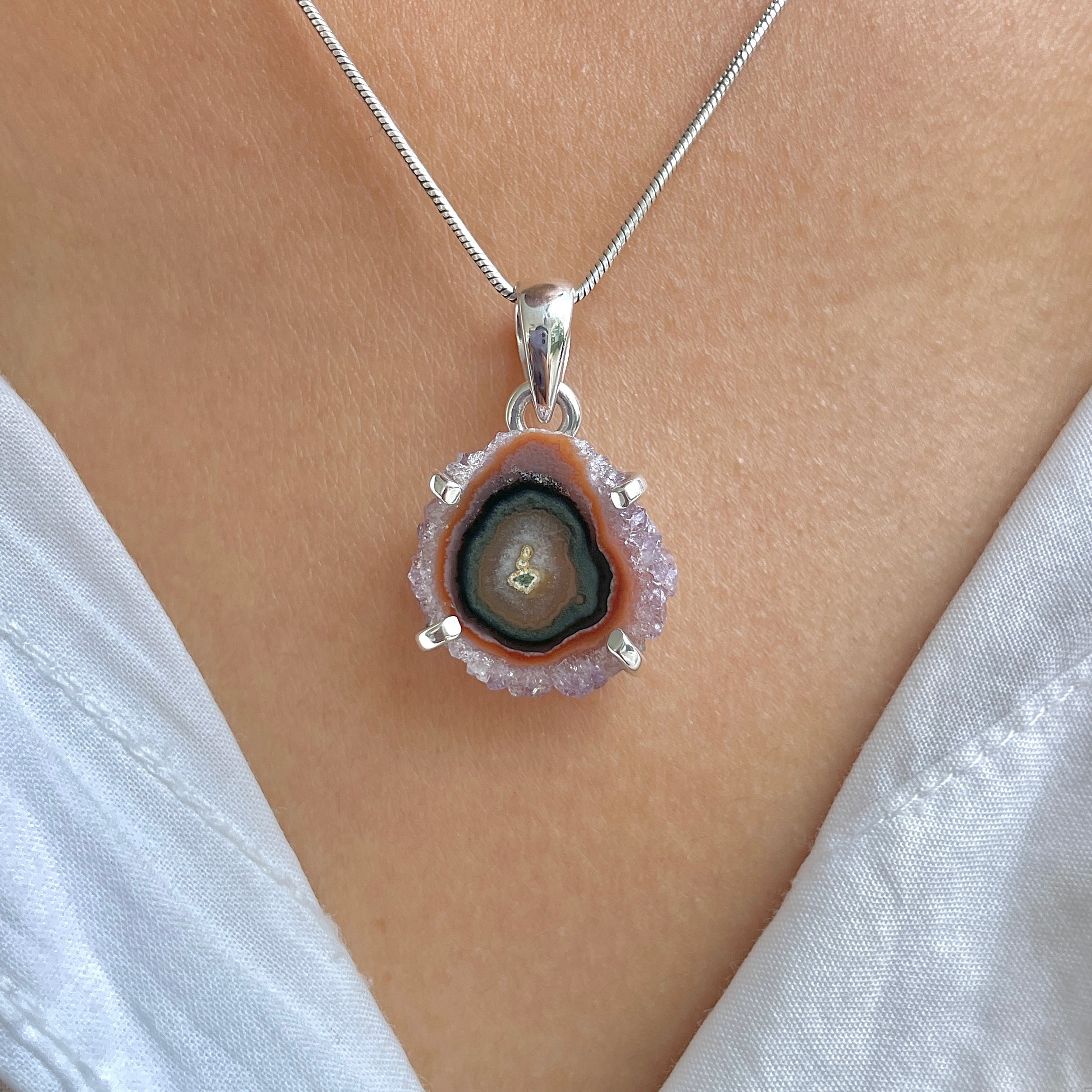 Amethyst Stalactite Pendant-(ASL-P-6.)