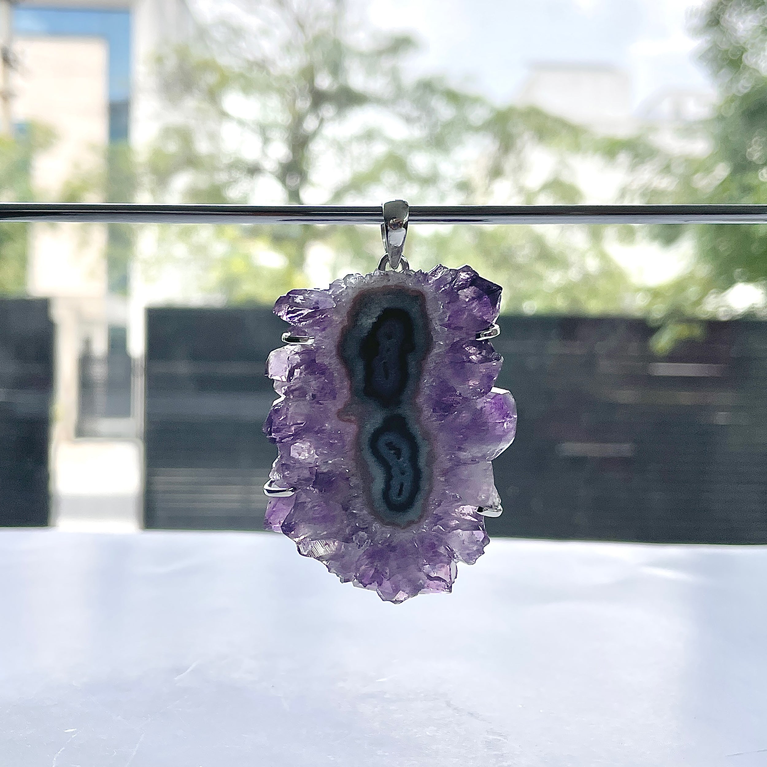 Amethyst Stalactite Pendant-(ASL-P-60.)