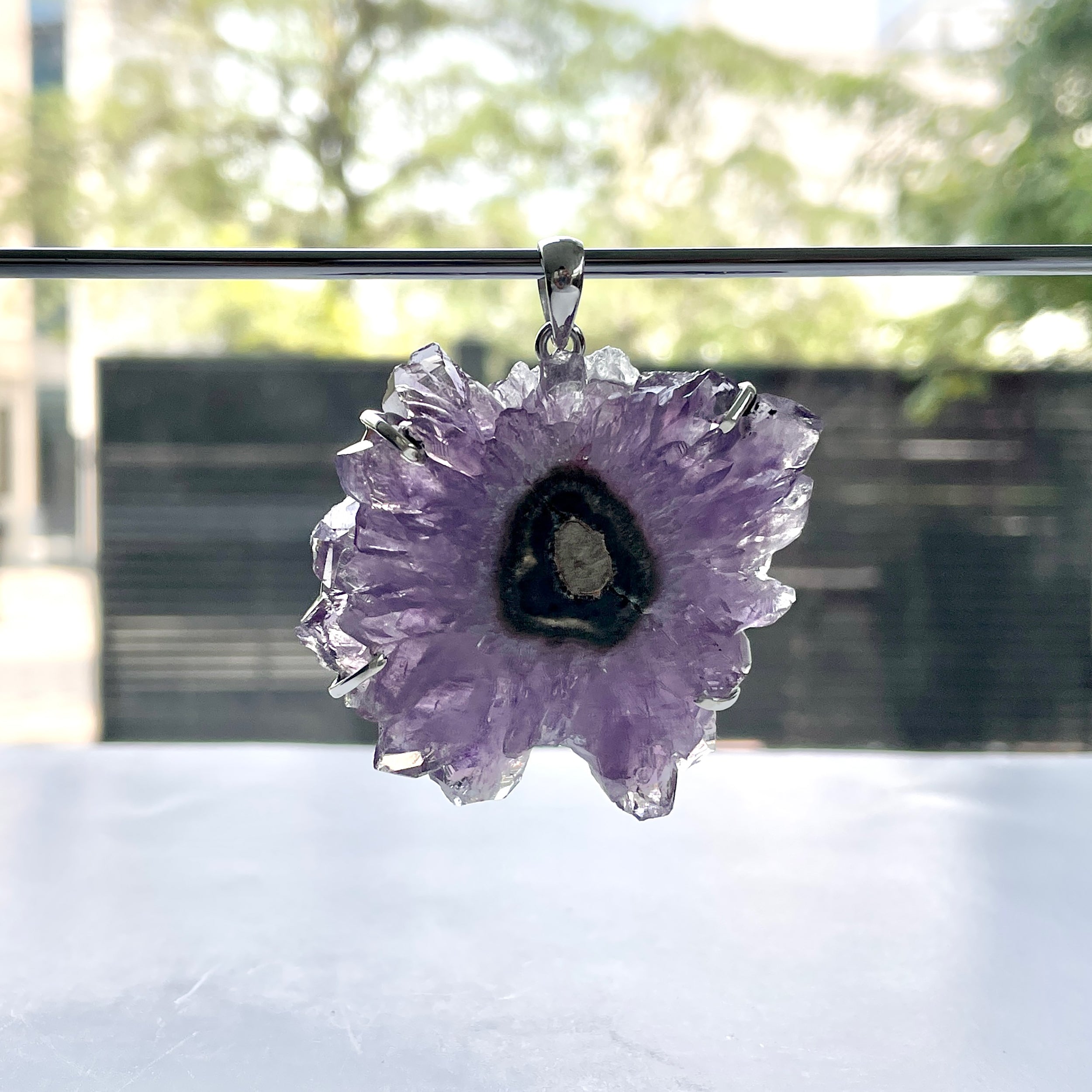 Amethyst Stalactite Pendant-(ASL-P-61.)