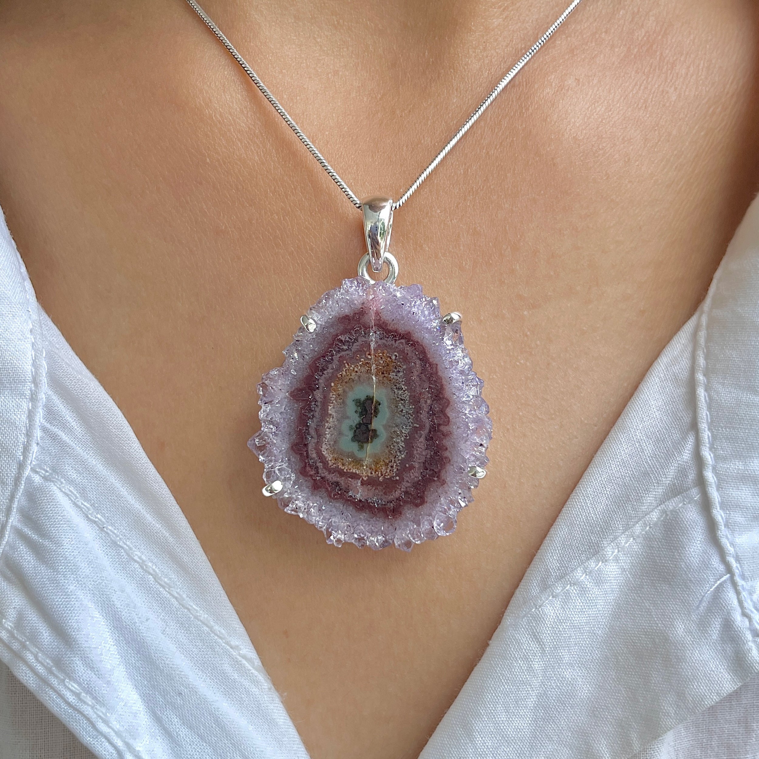 Amethyst Stalactite Pendant-(ASL-P-62.)