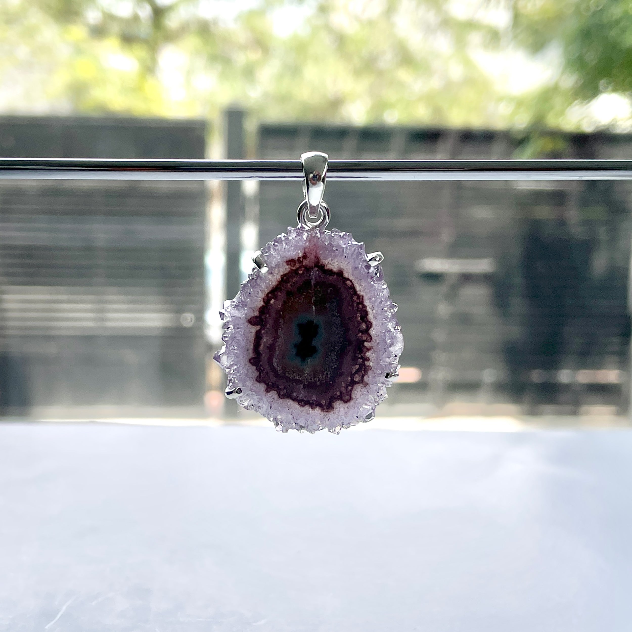 Amethyst Stalactite Pendant-(ASL-P-62.)