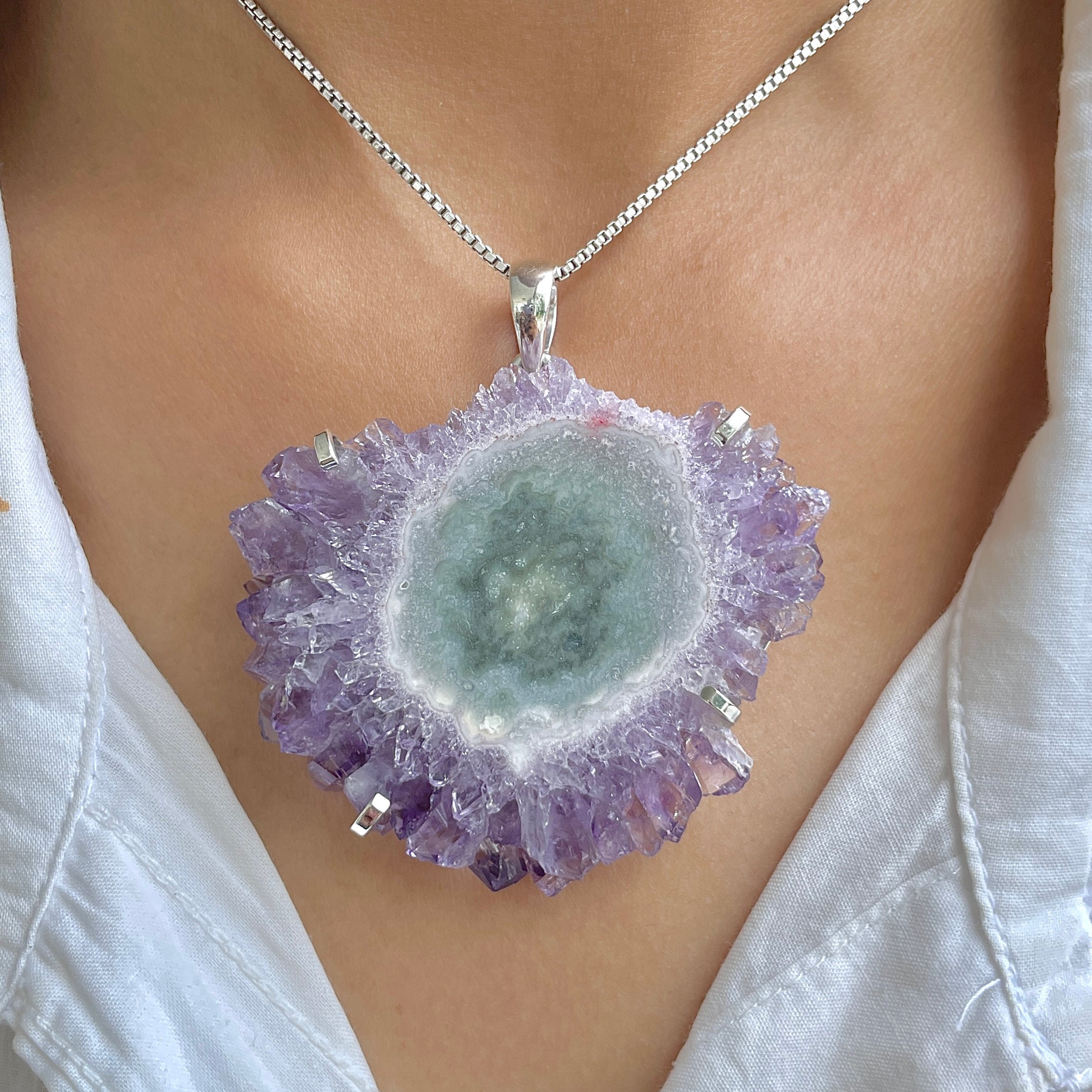 Amethyst Stalactite Pendant-(ASL-P-63.)