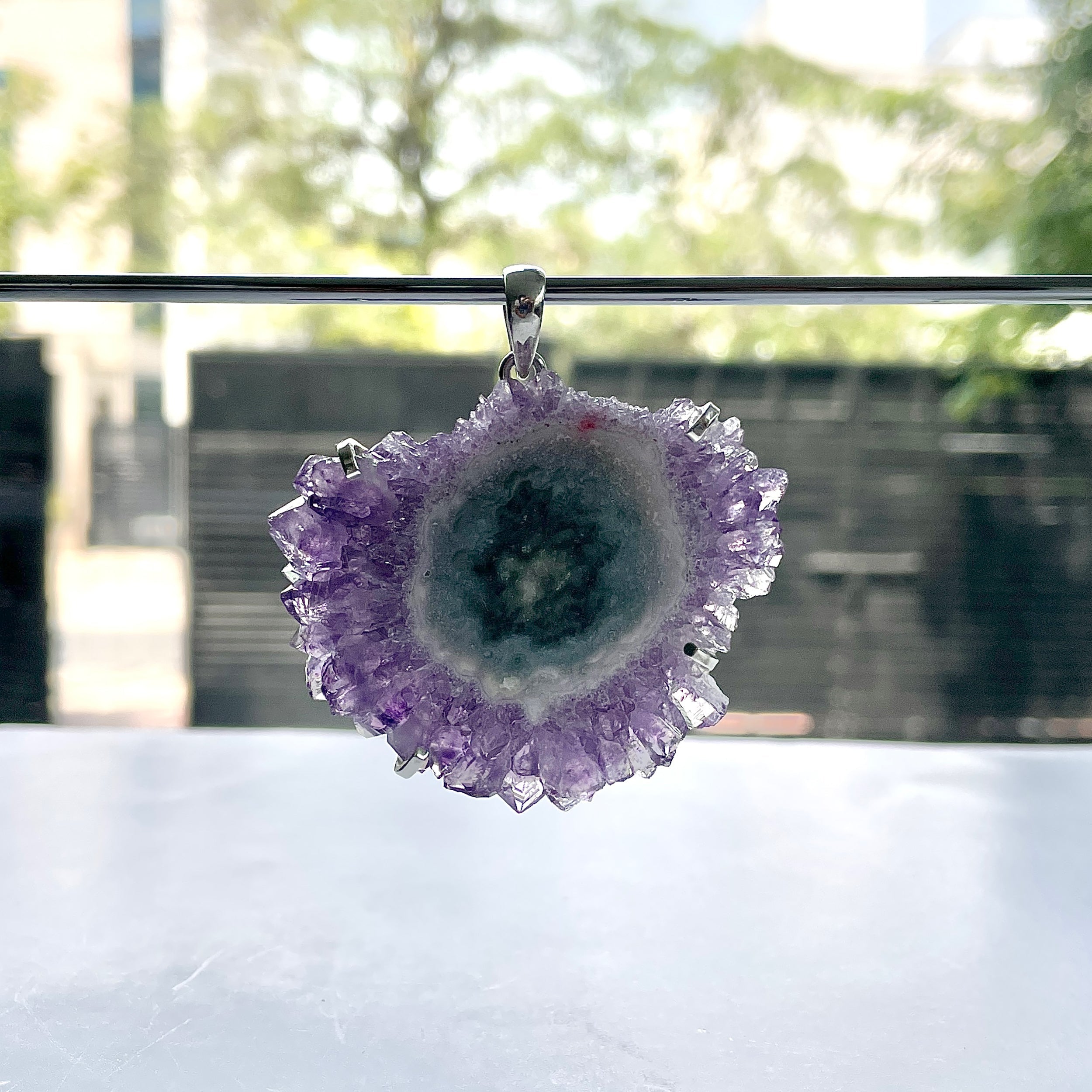 Amethyst Stalactite Pendant-(ASL-P-63.)