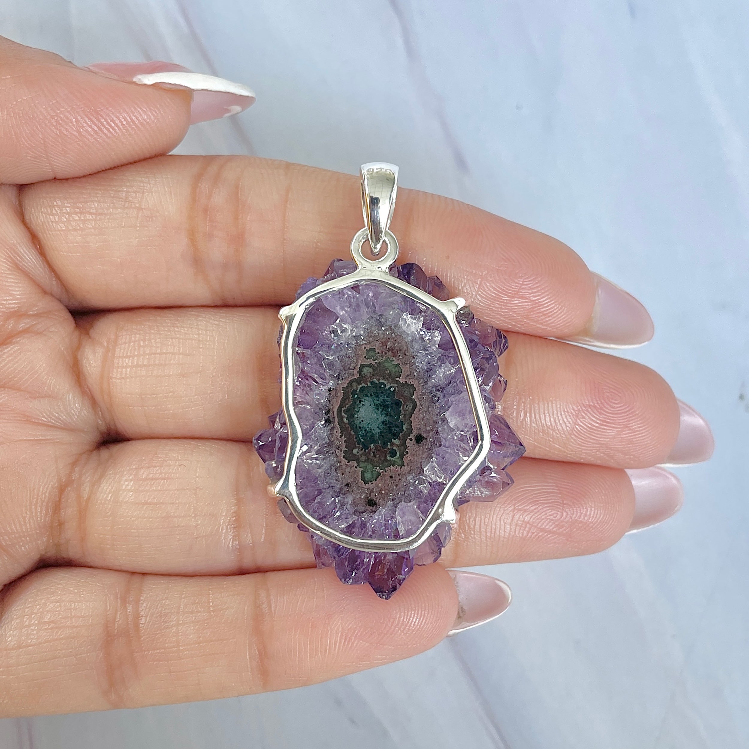 Amethyst Stalactite Pendant-(ASL-P-64.)