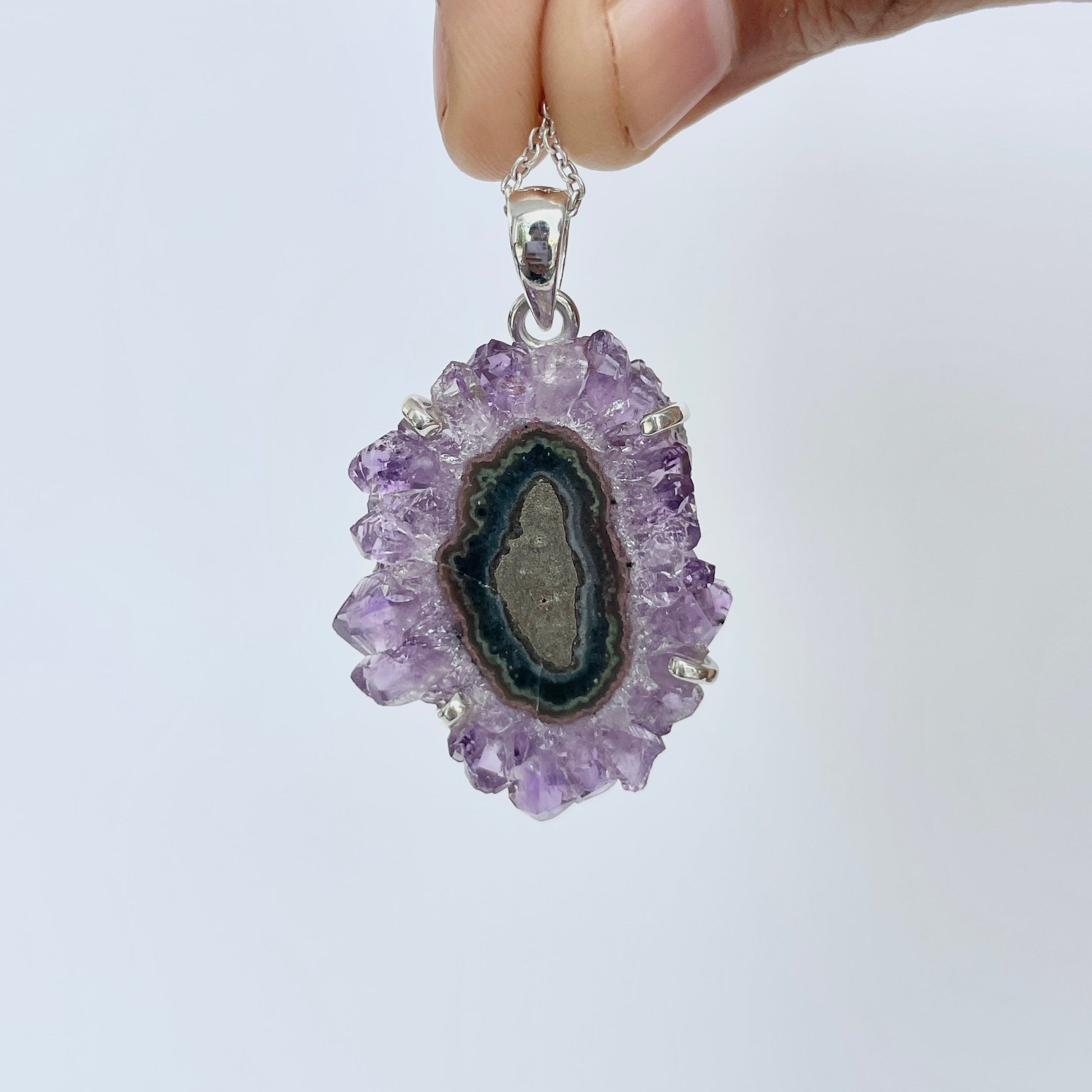 Amethyst Stalactite Pendant-(ASL-P-64.)