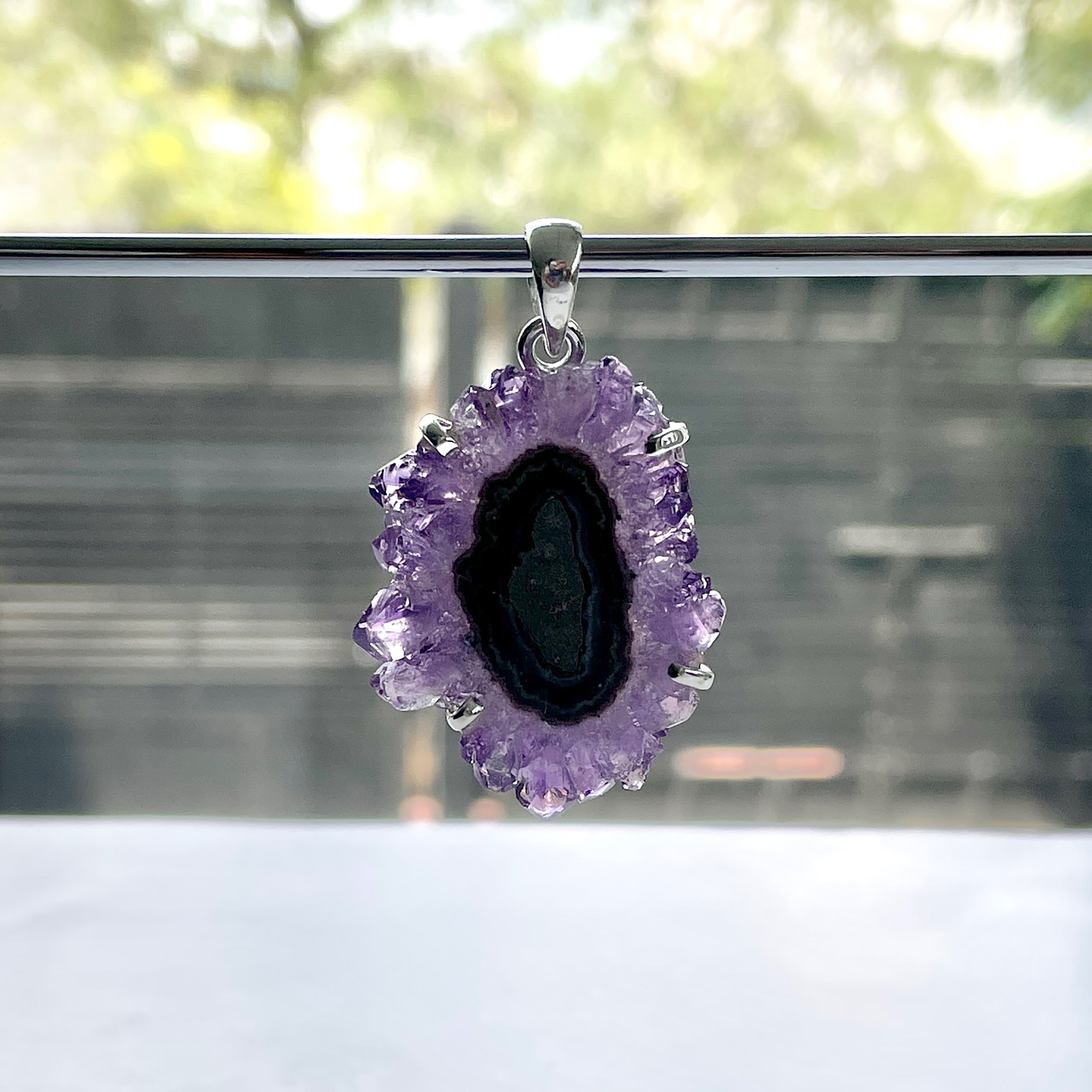 Amethyst Stalactite Pendant-(ASL-P-64.)