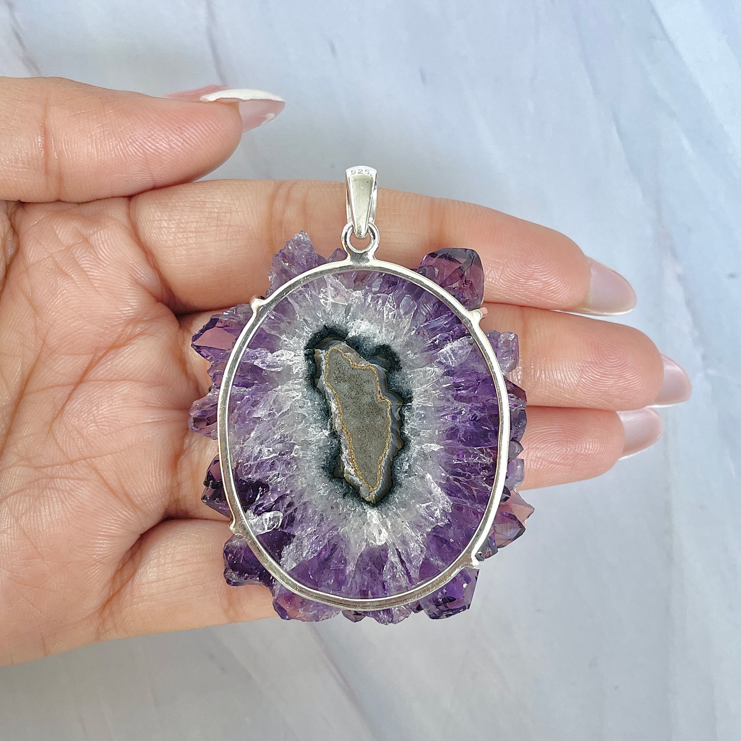 Amethyst Stalactite Pendant-(ASL-P-65.)