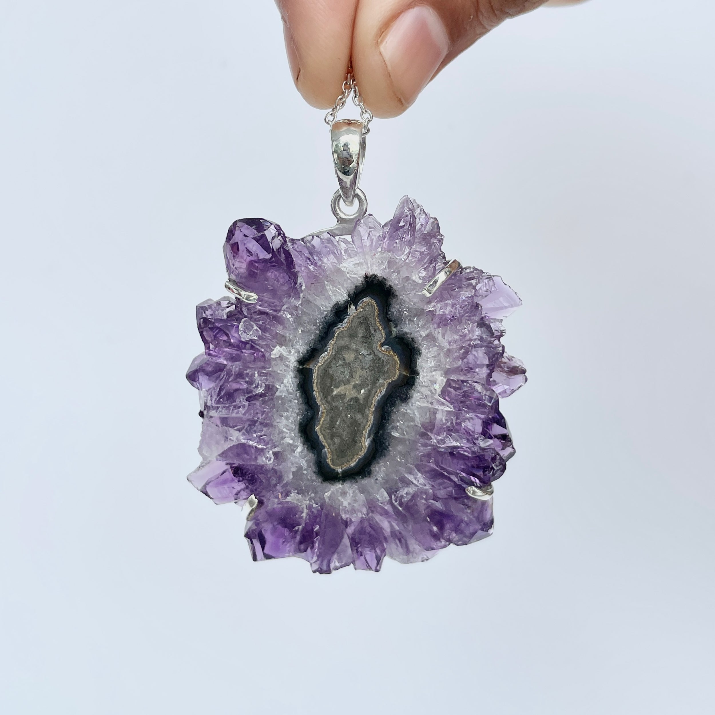 Amethyst Stalactite Pendant-(ASL-P-65.)