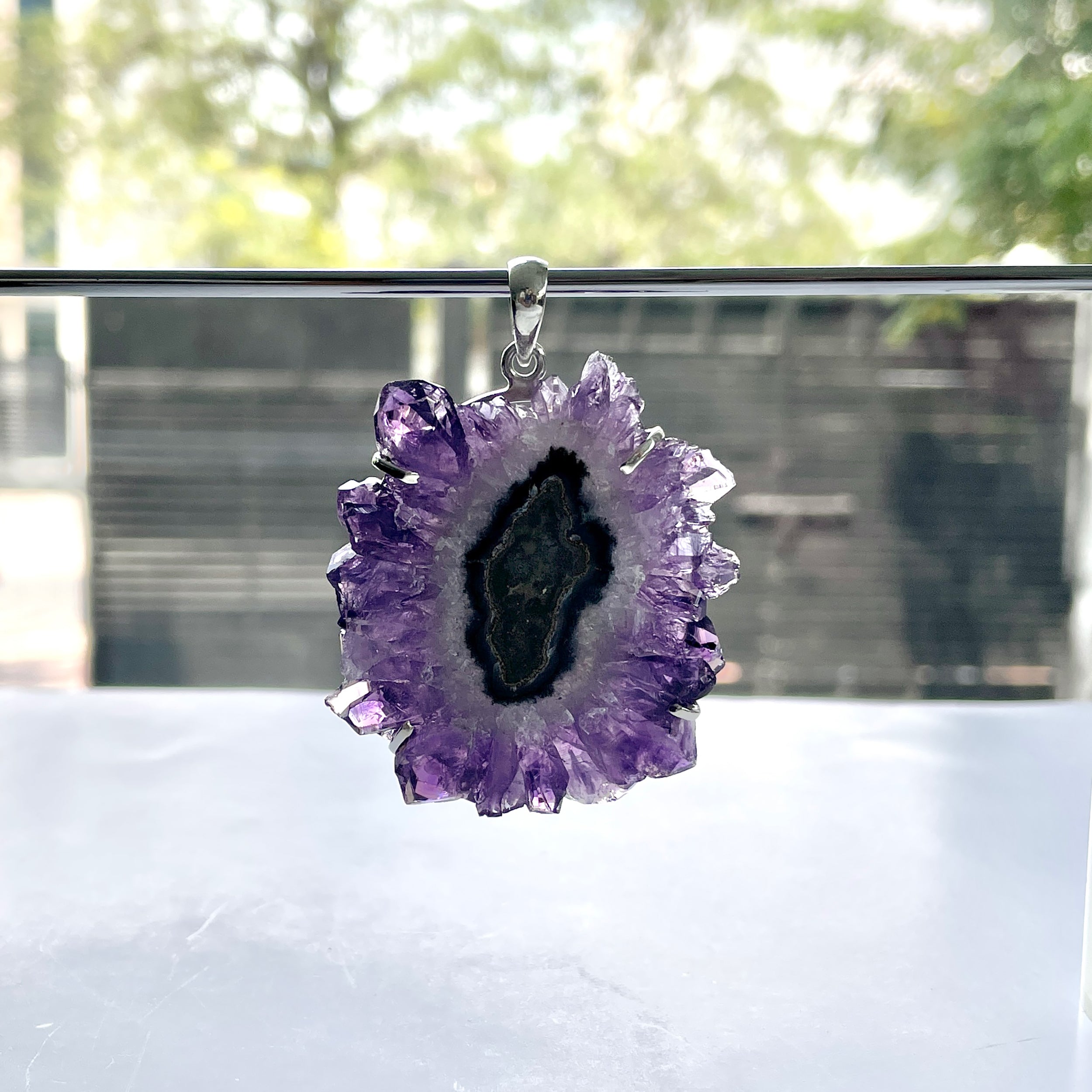 Amethyst Stalactite Pendant-(ASL-P-65.)