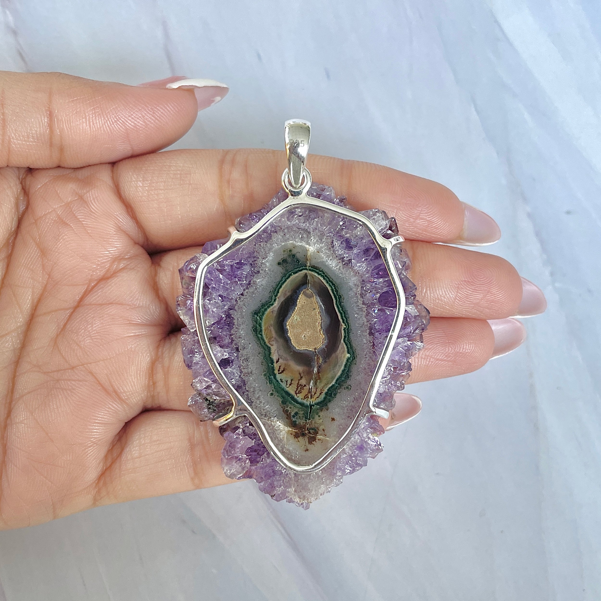 Amethyst Stalactite Pendant-(ASL-P-66.)