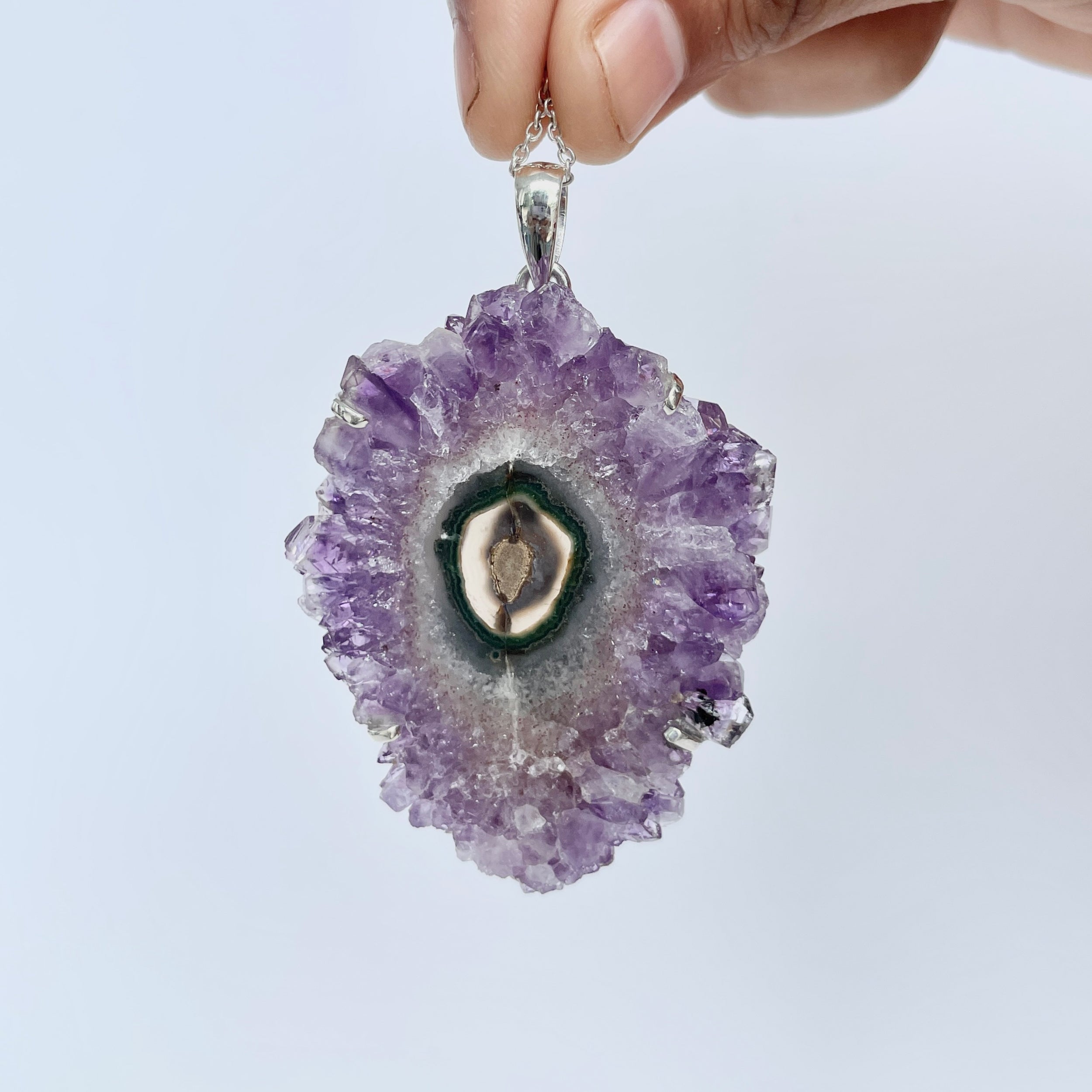 Amethyst Stalactite Pendant-(ASL-P-66.)