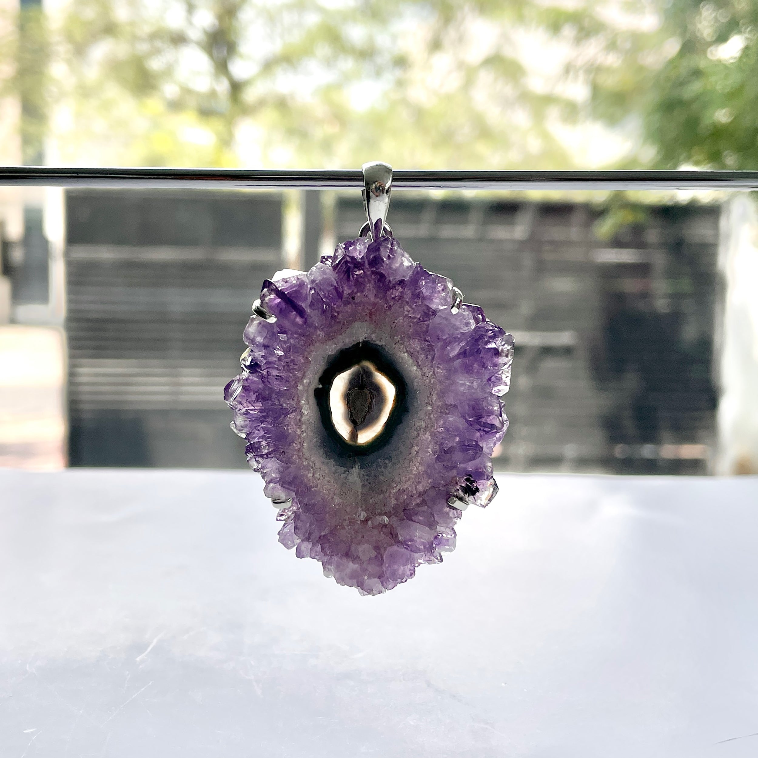 Amethyst Stalactite Pendant-(ASL-P-66.)