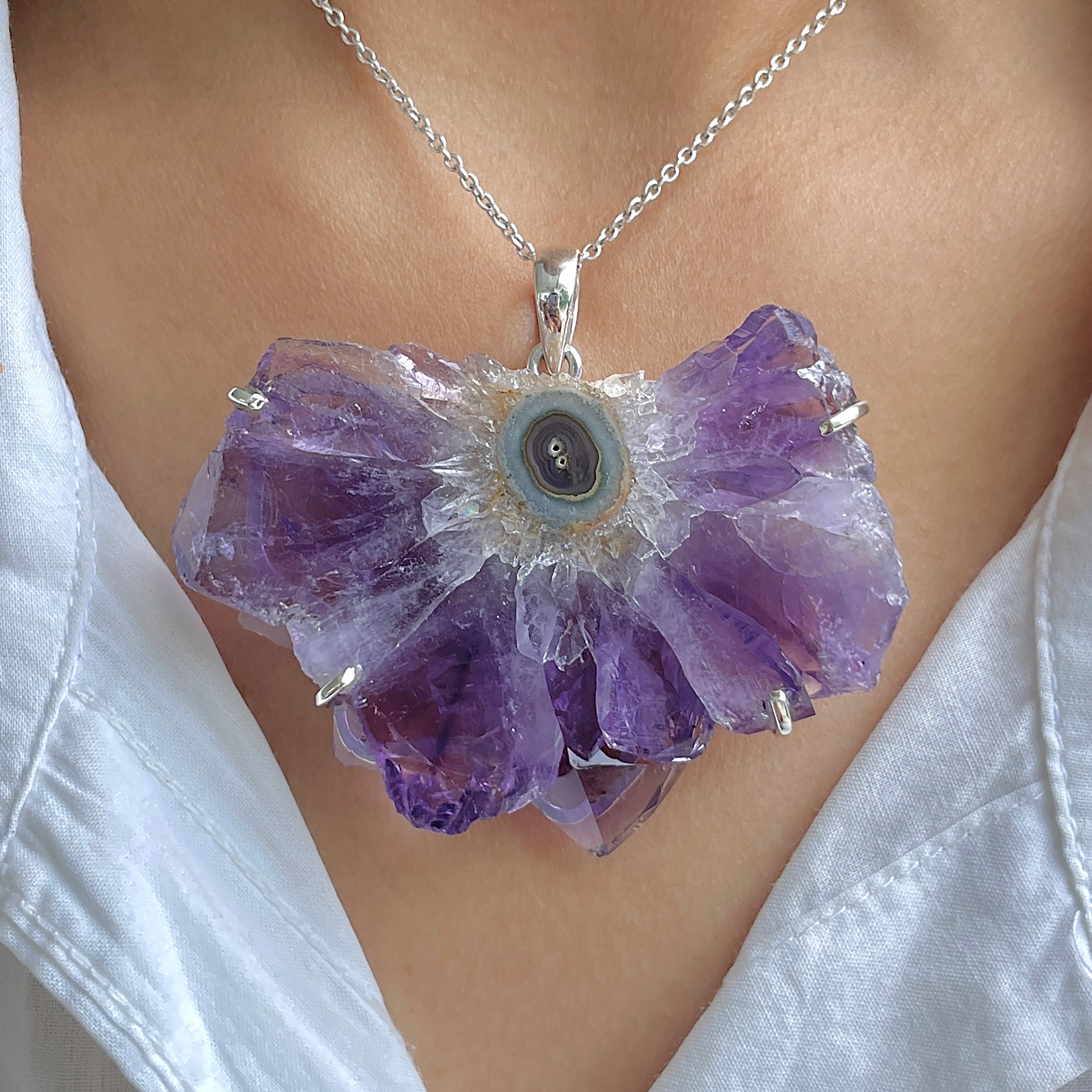 Amethyst Stalactite Pendant-(ASL-P-67.)