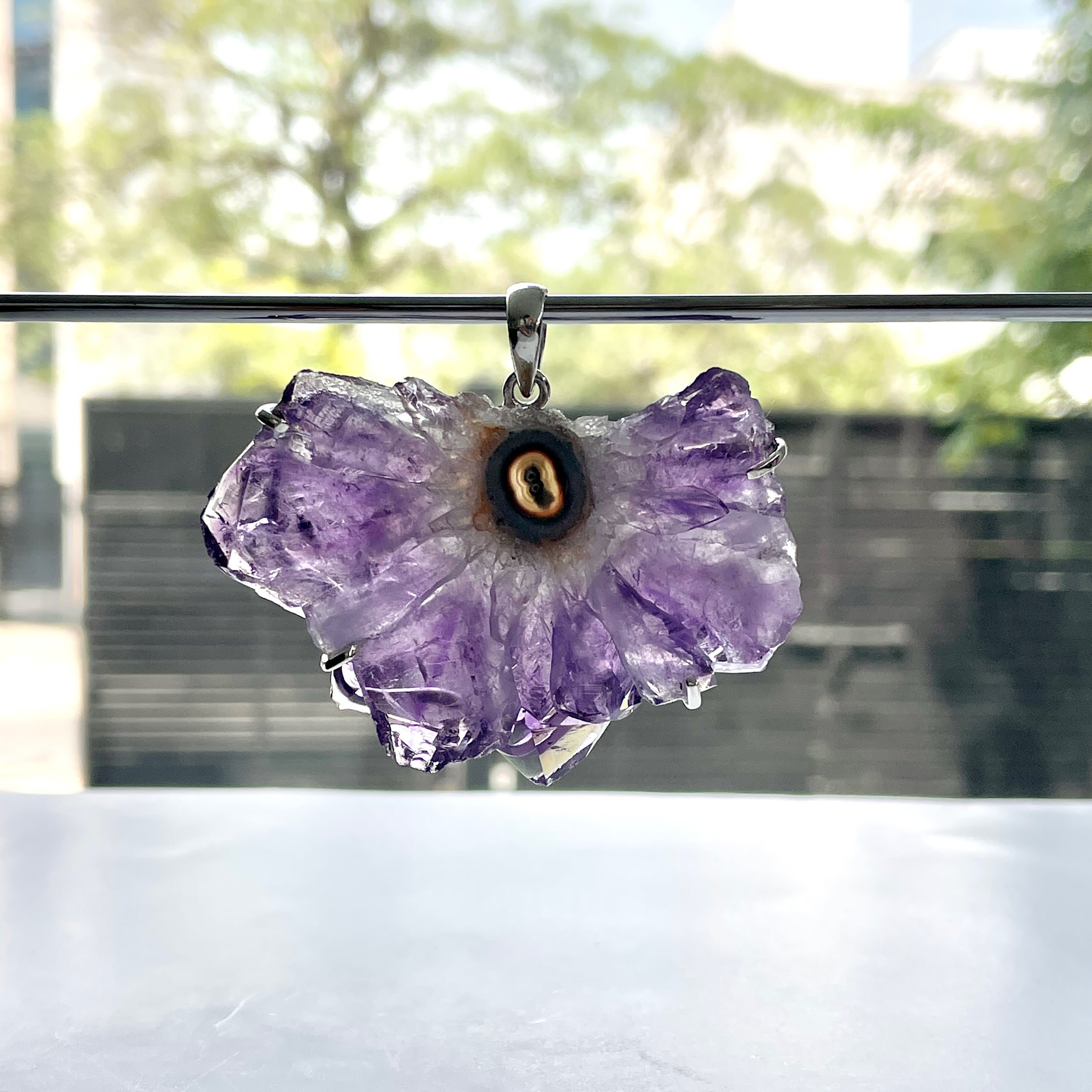 Amethyst Stalactite Pendant-(ASL-P-67.)