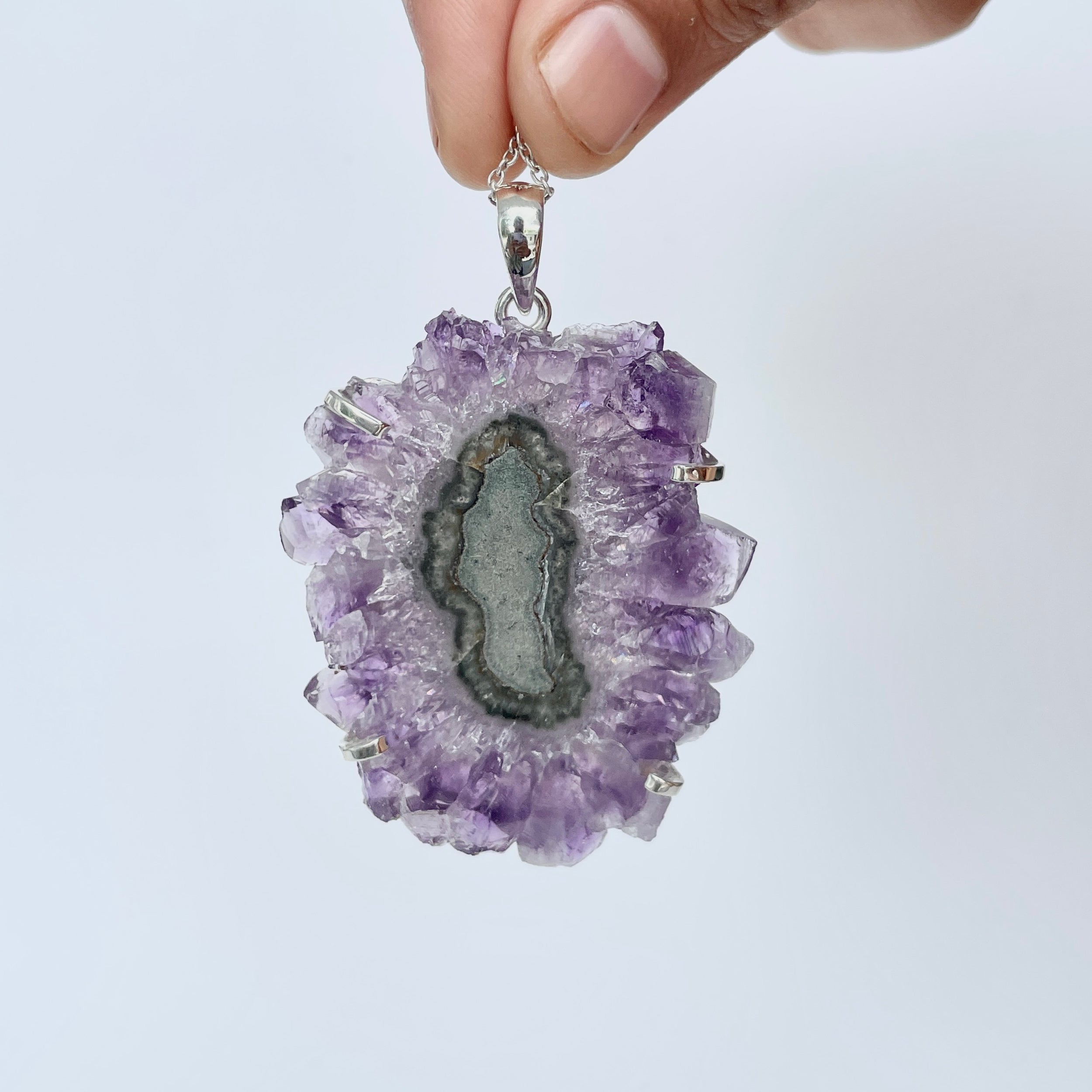 Amethyst Stalactite Pendant-(ASL-P-68.)