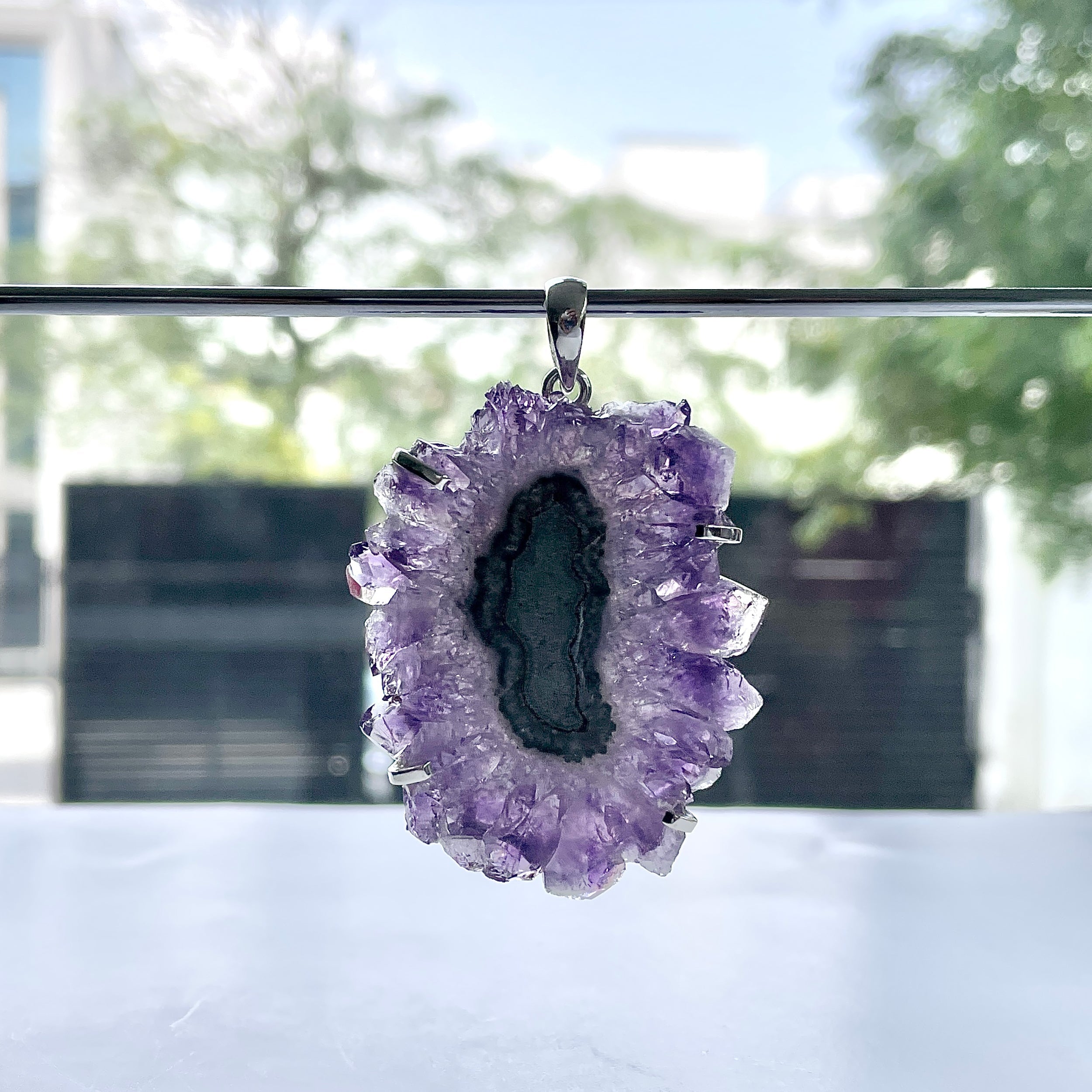 Amethyst Stalactite Pendant-(ASL-P-68.)