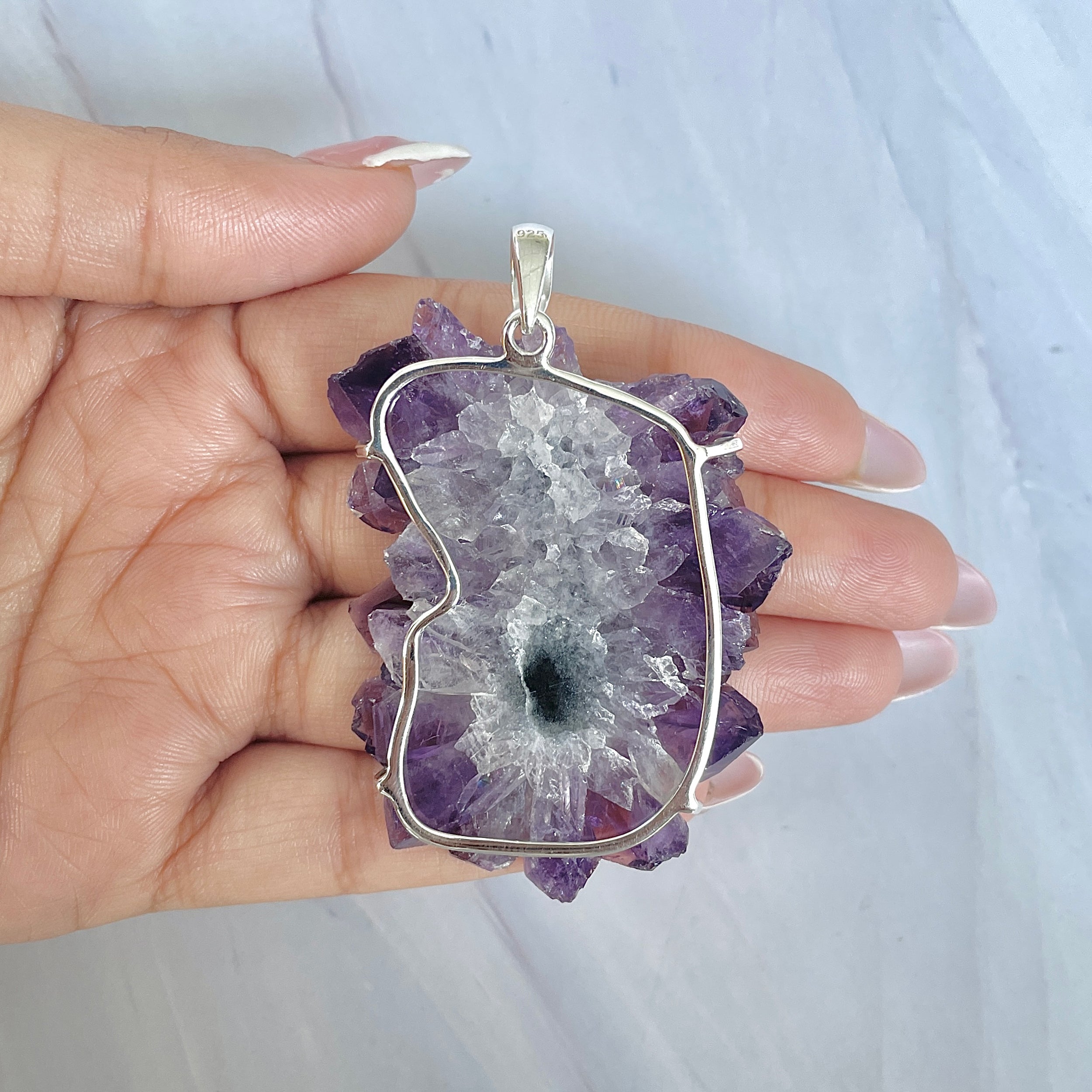 Amethyst Stalactite Pendant-(ASL-P-69.)
