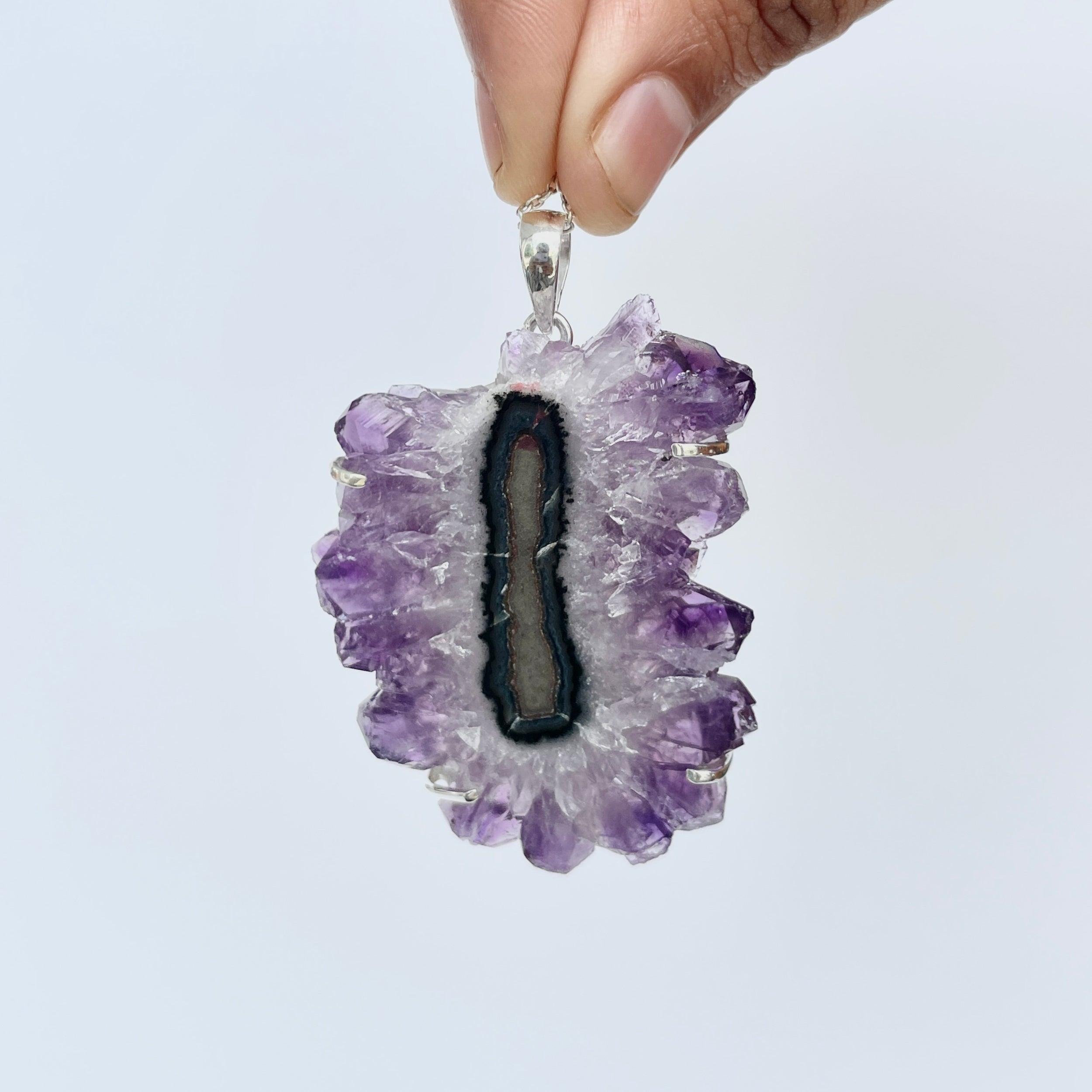 Amethyst Stalactite Pendant-(ASL-P-69.)