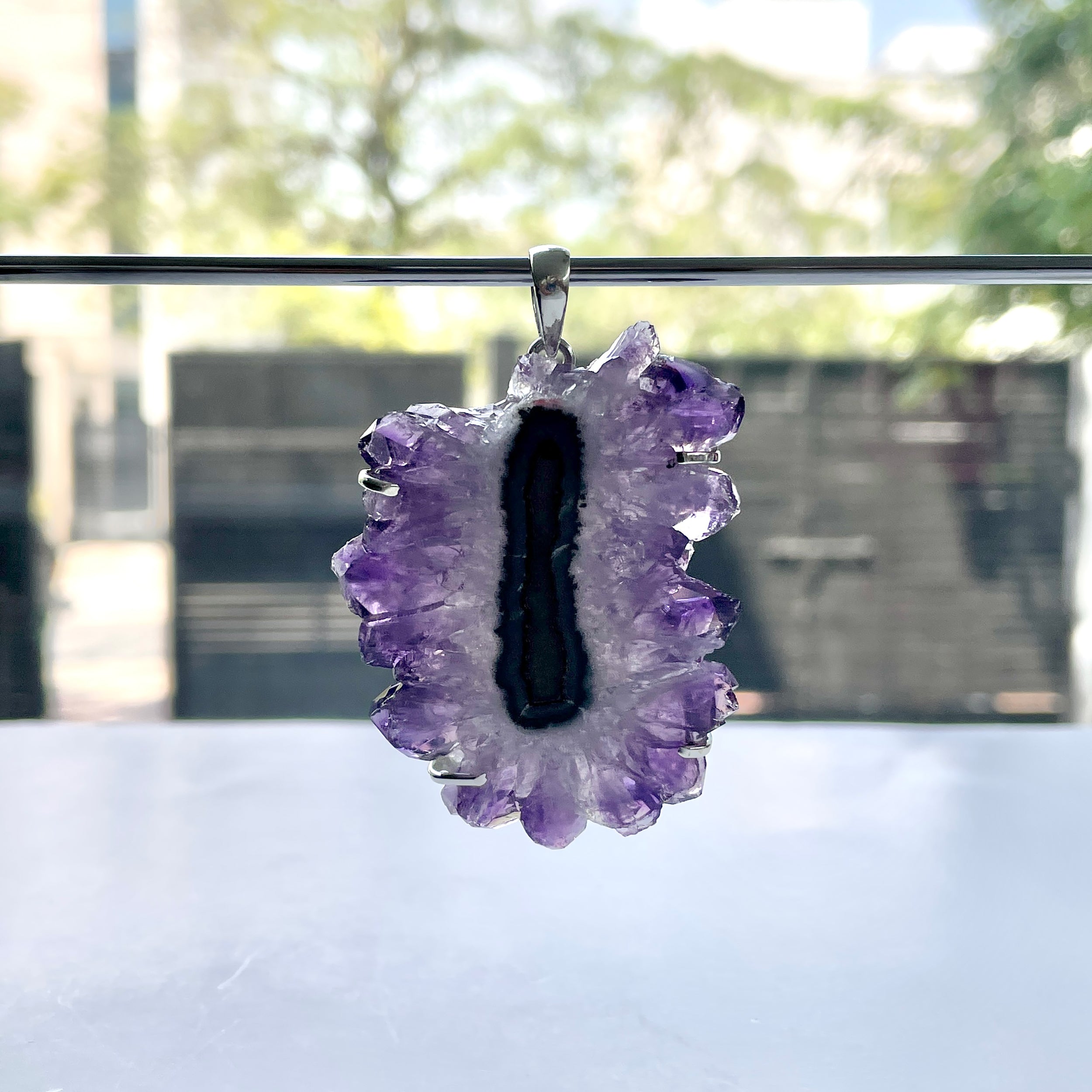 Amethyst Stalactite Pendant-(ASL-P-69.)